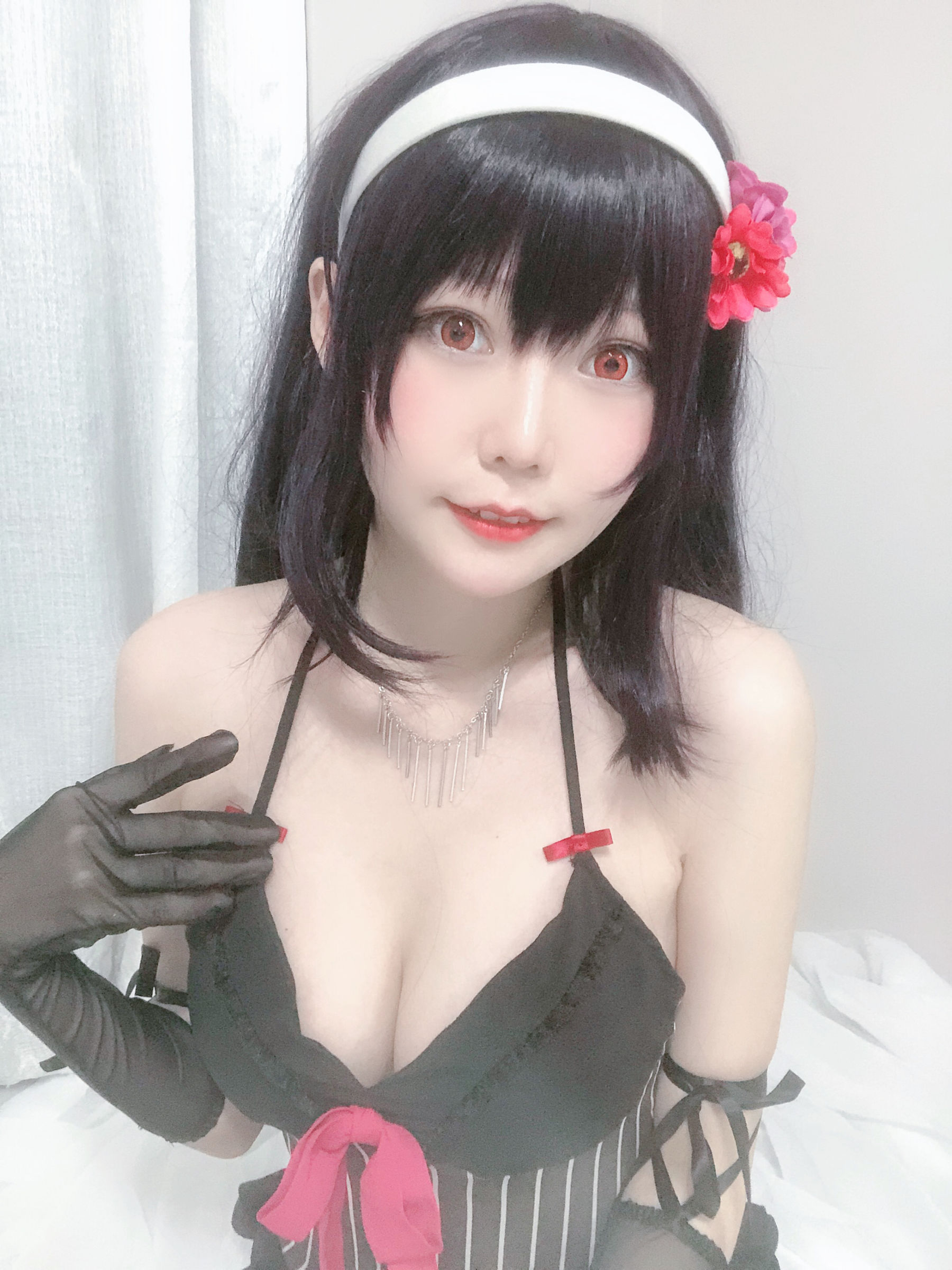 [Cosplay写真] 香草喵露露 - 诗羽学姐睡衣