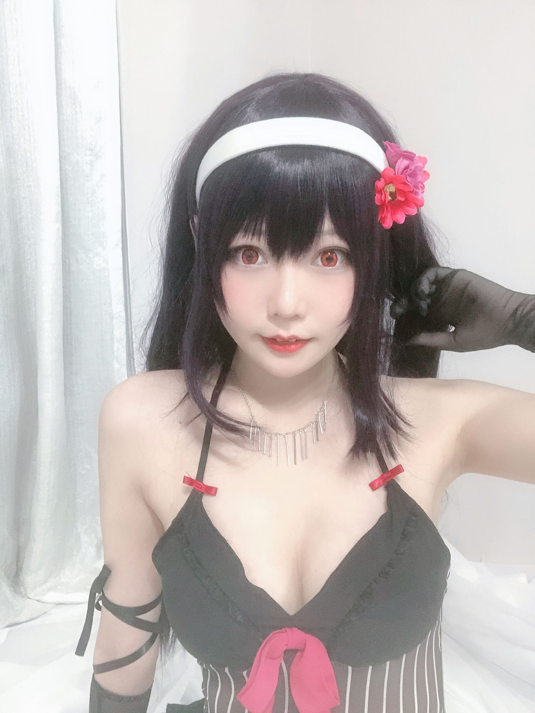 [Cosplay写真] 香草喵露露 - 诗羽学姐睡衣