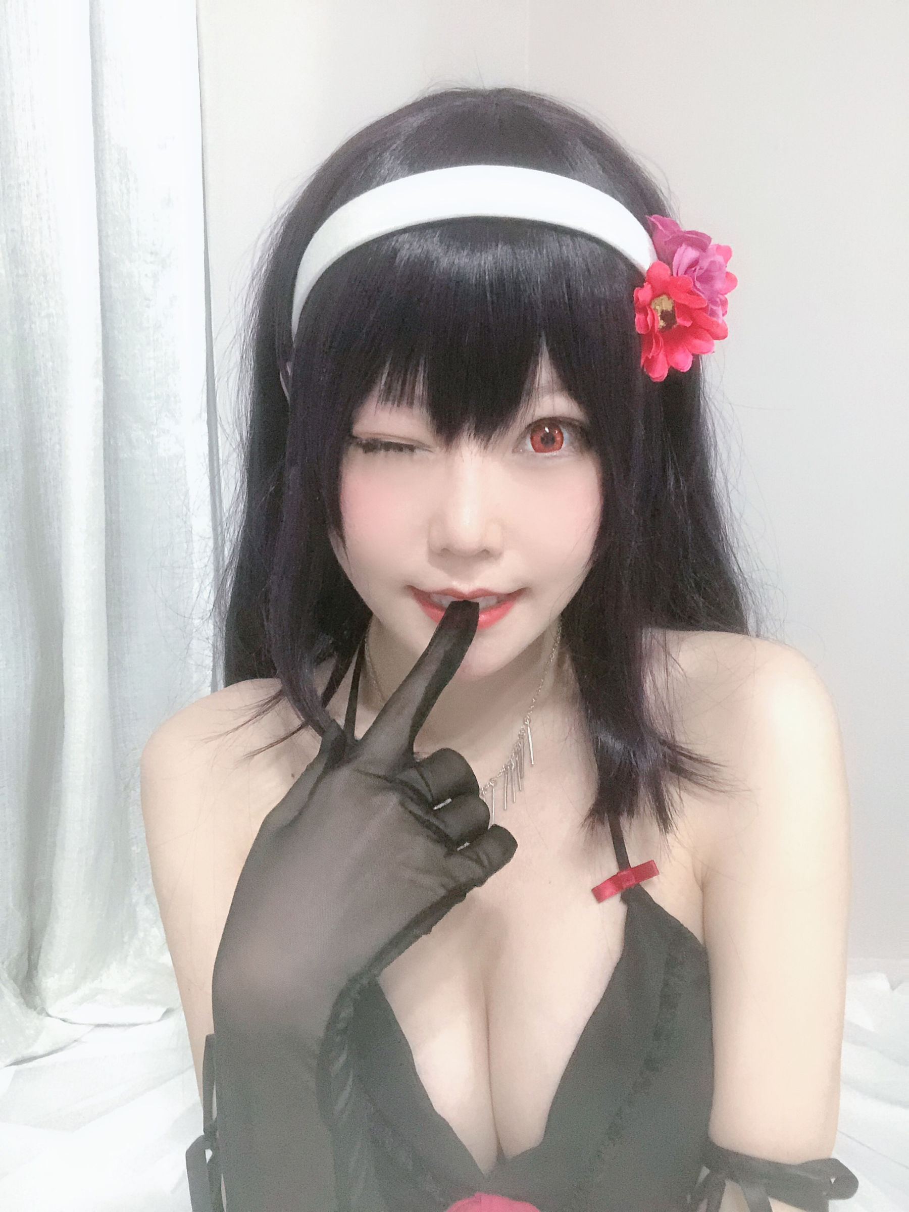 [Cosplay写真] 香草喵露露 - 诗羽学姐睡衣
