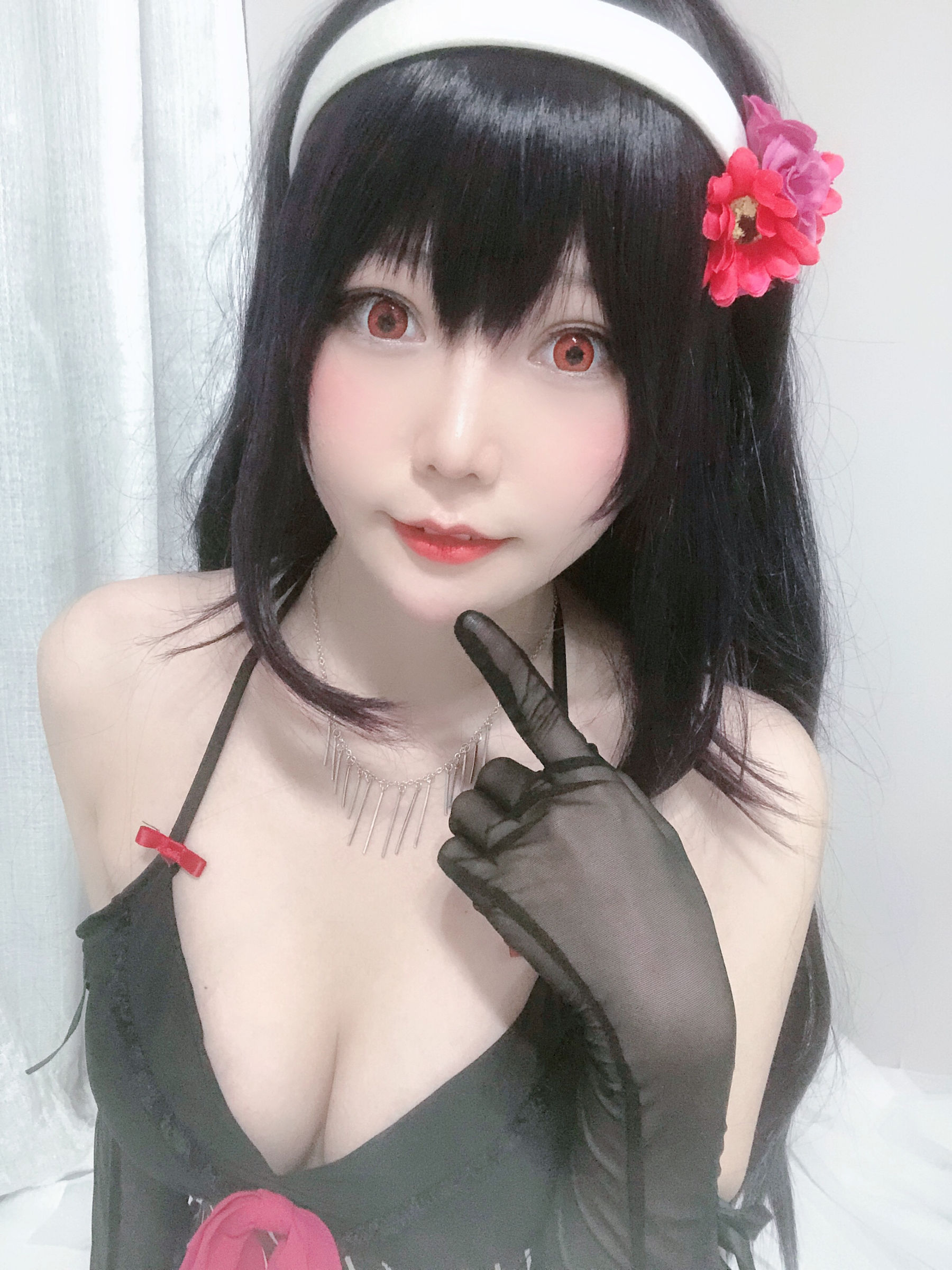 [Cosplay写真] 香草喵露露 - 诗羽学姐睡衣