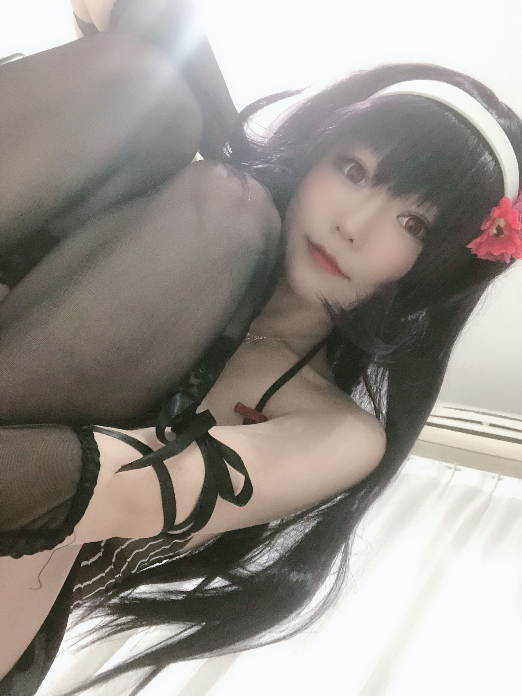 [Cosplay写真] 香草喵露露 - 诗羽学姐睡衣