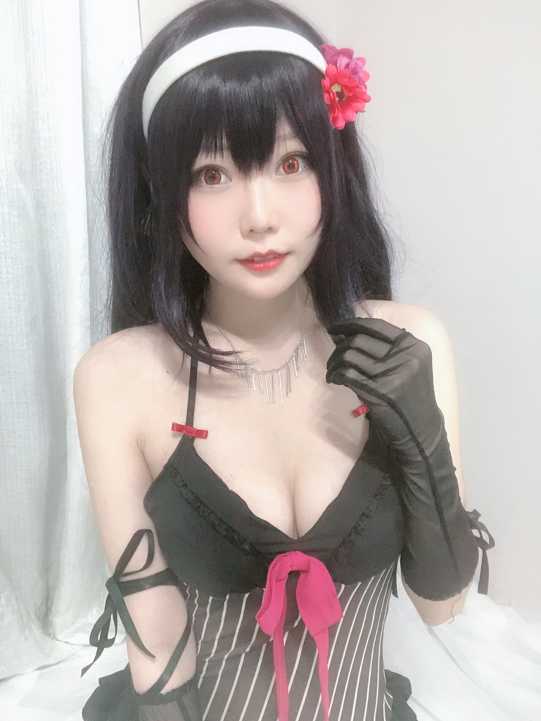 [Cosplay写真] 香草喵露露 - 诗羽学姐睡衣