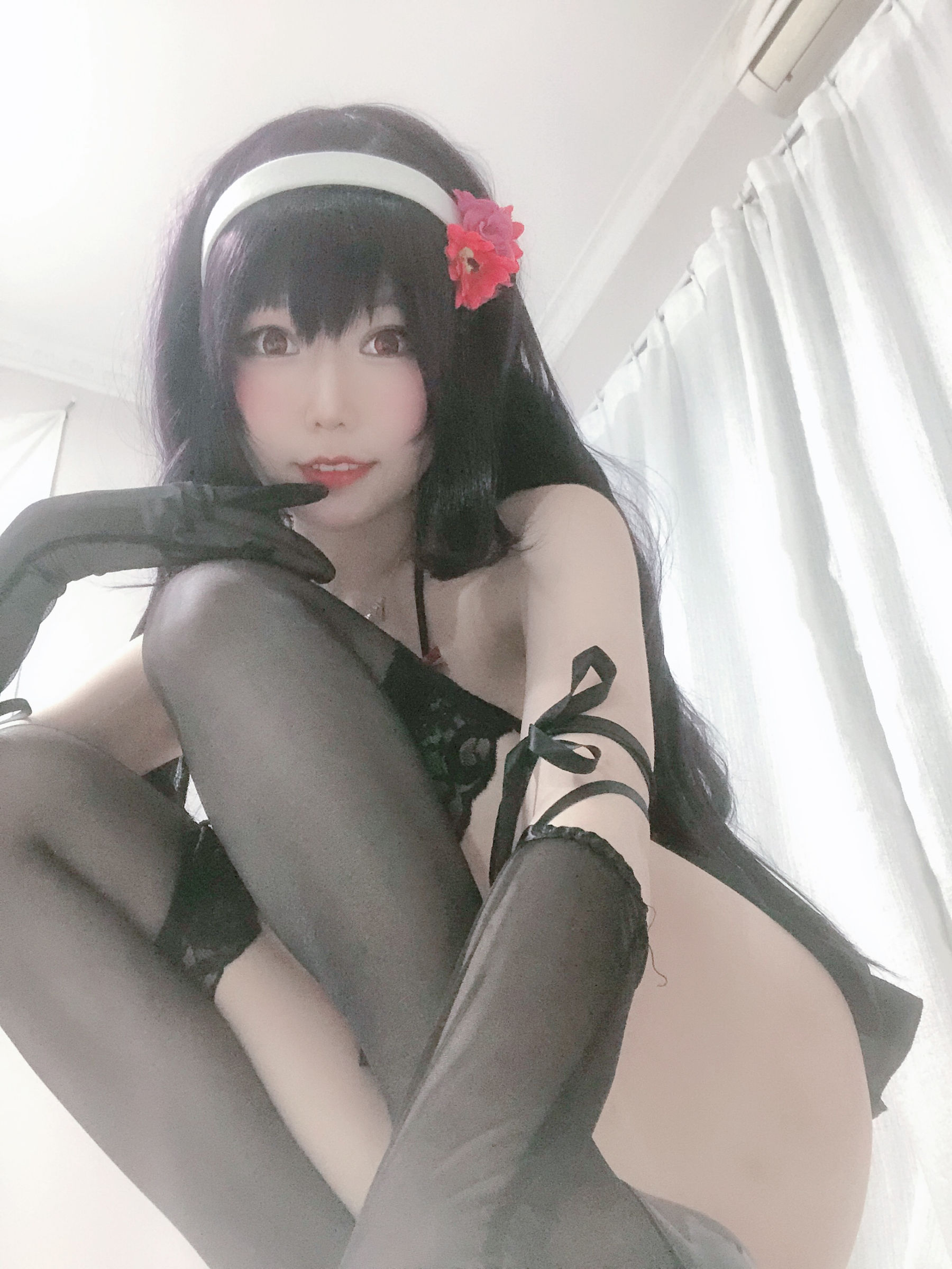 [Cosplay写真] 香草喵露露 - 诗羽学姐睡衣