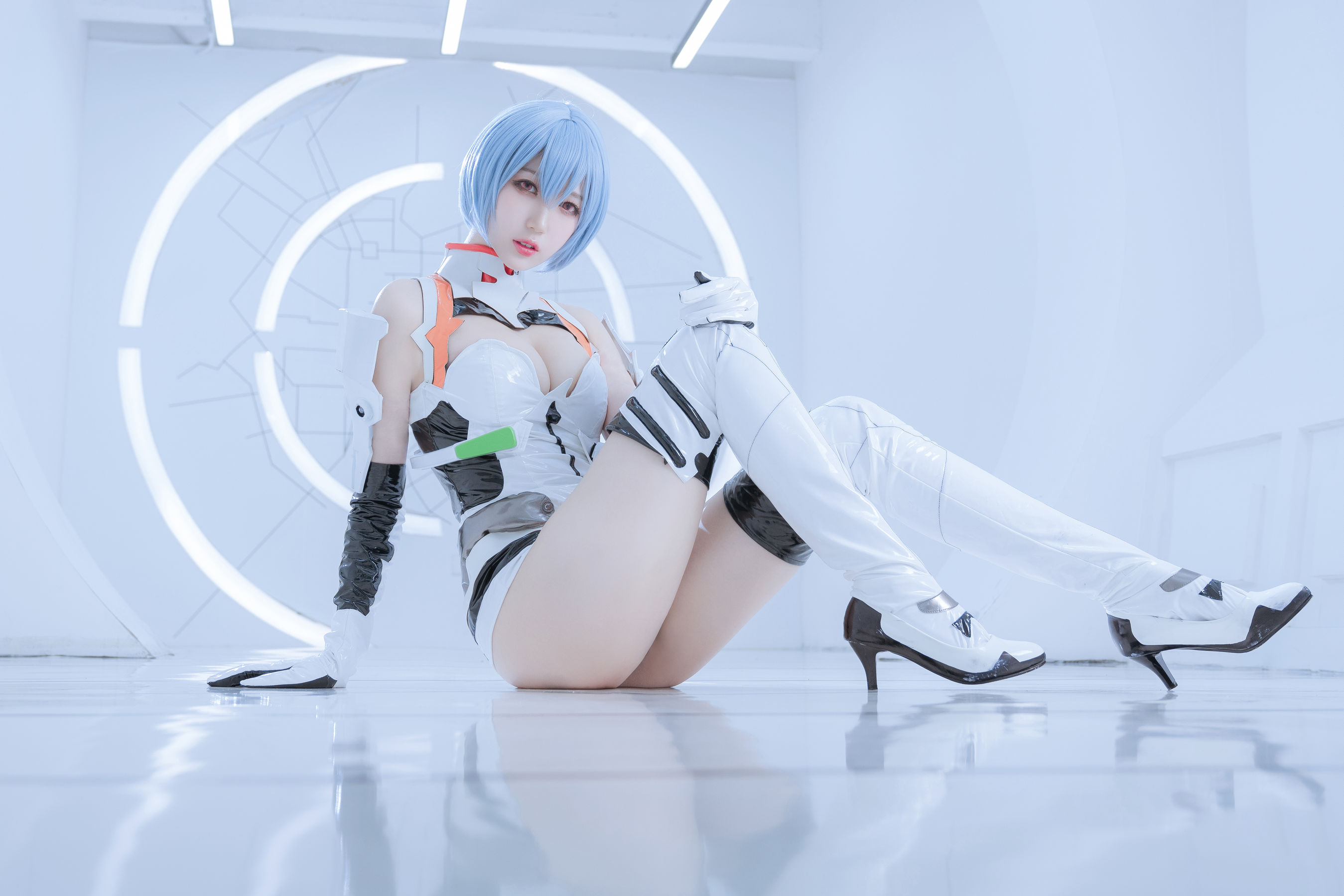 [Cosplay写真] 周叽是可爱兔兔 - 绫波丽 白战