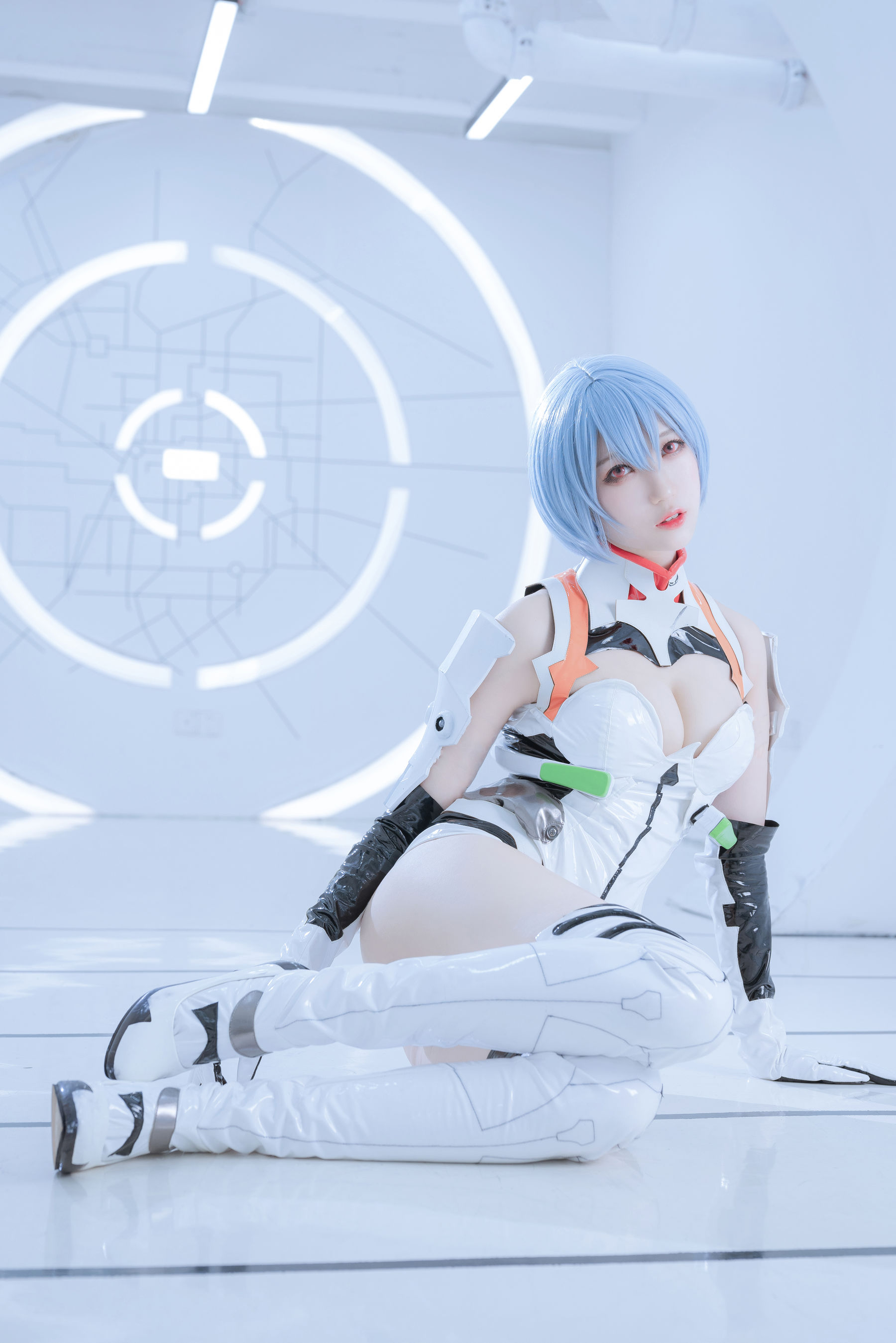 [Cosplay写真] 周叽是可爱兔兔 - 绫波丽 白战