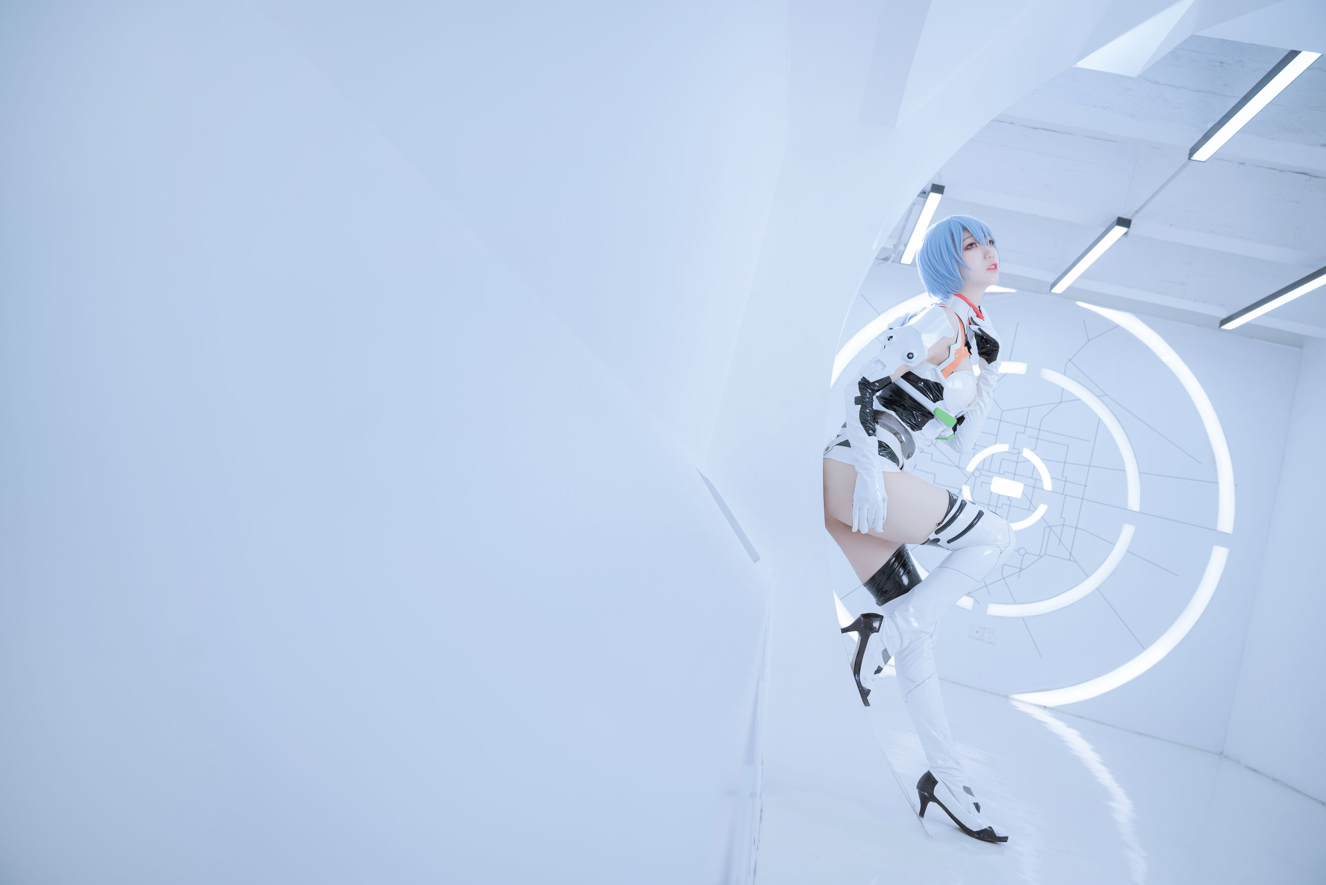 [Cosplay写真] 周叽是可爱兔兔 - 绫波丽 白战