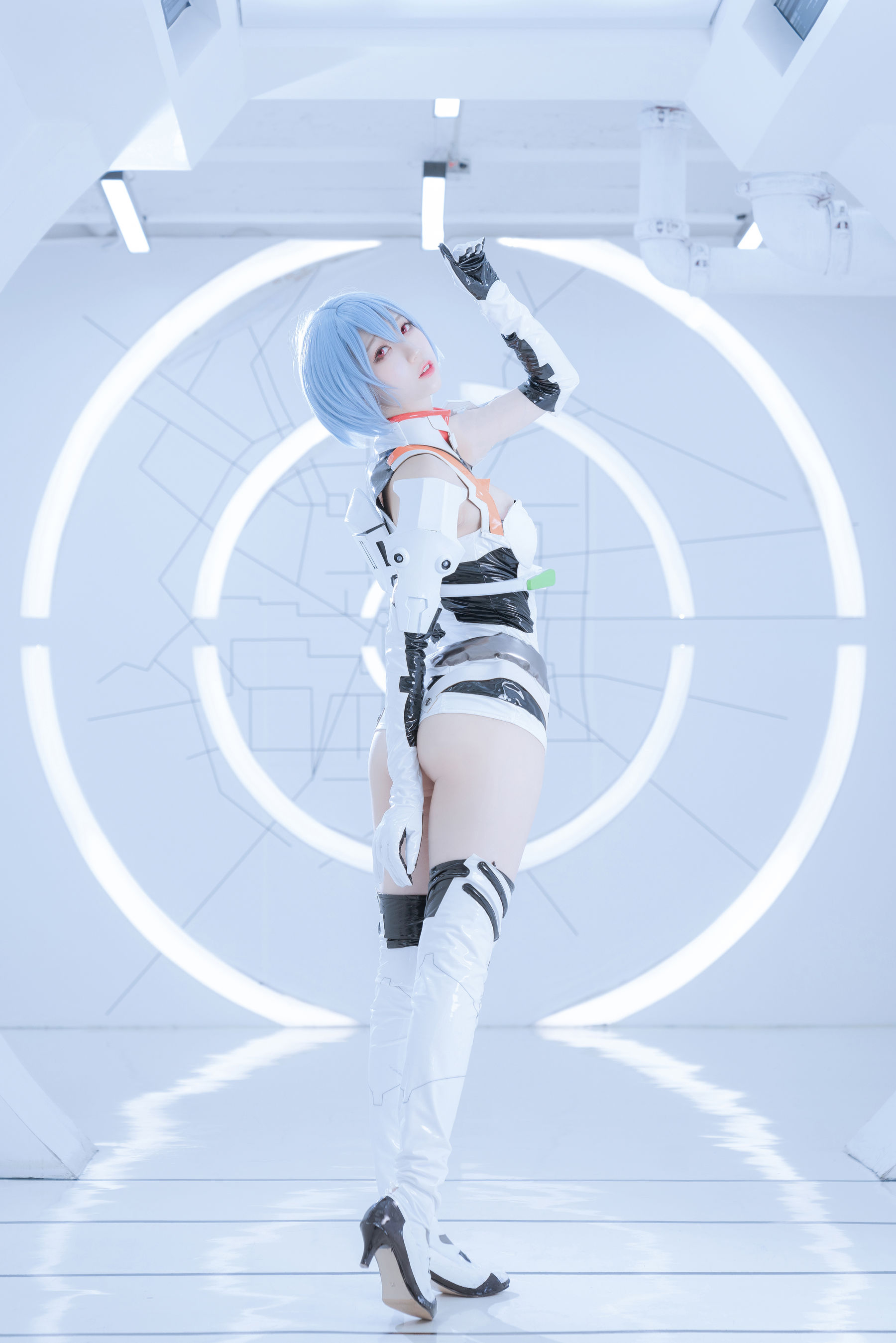 [Cosplay写真] 周叽是可爱兔兔 - 绫波丽 白战