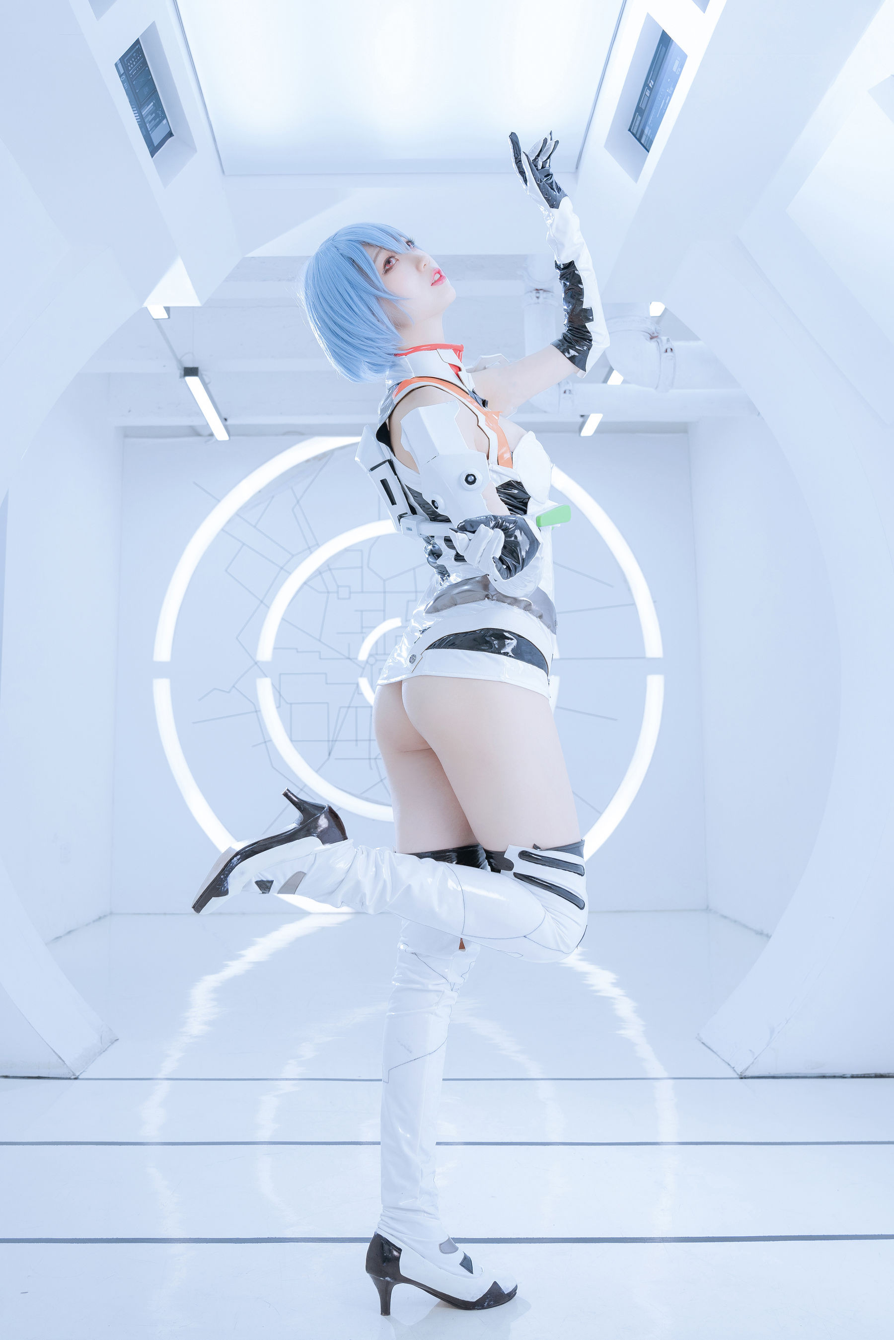 [Cosplay写真] 周叽是可爱兔兔 - 绫波丽 白战