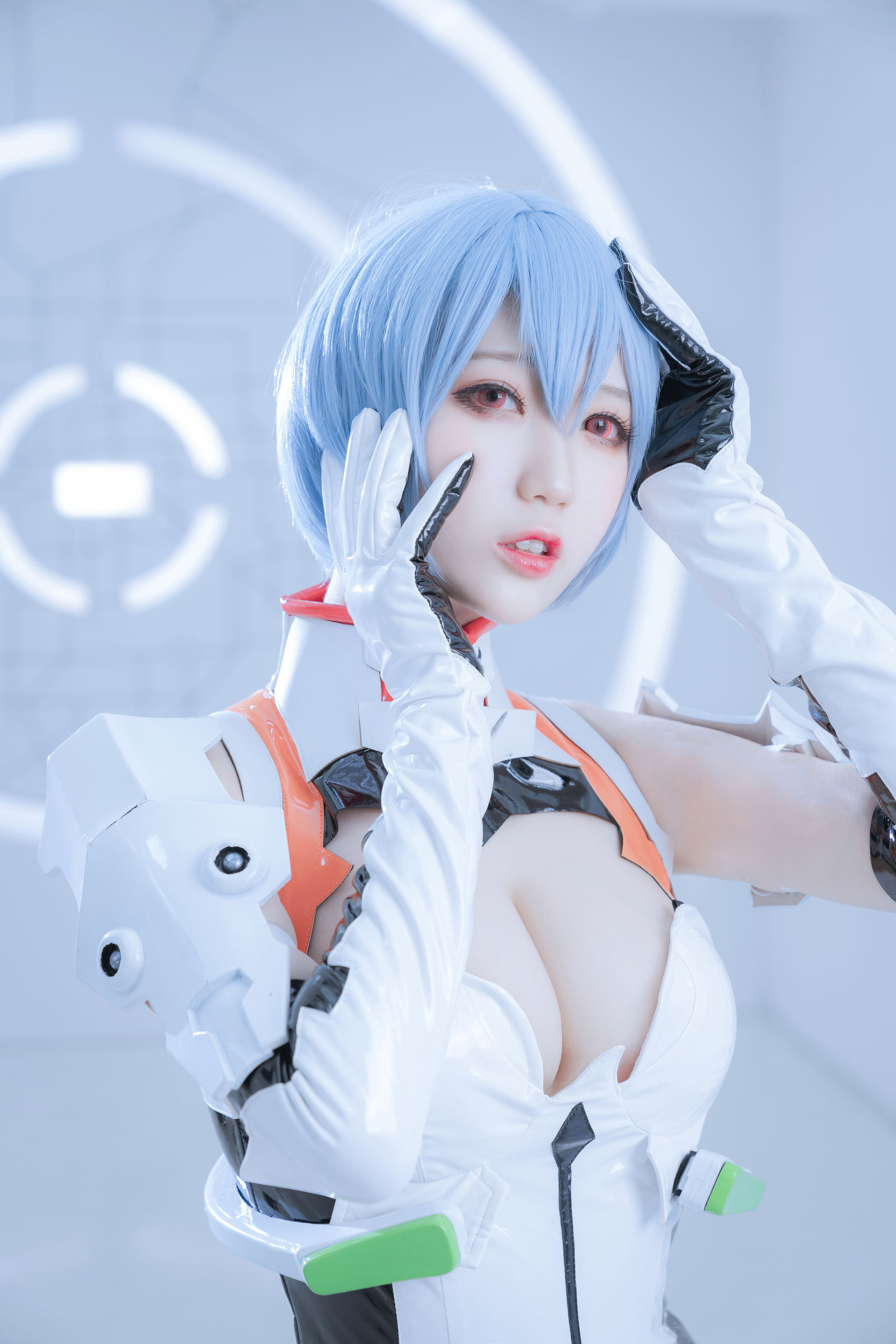 [Cosplay写真] 周叽是可爱兔兔 - 绫波丽 白战