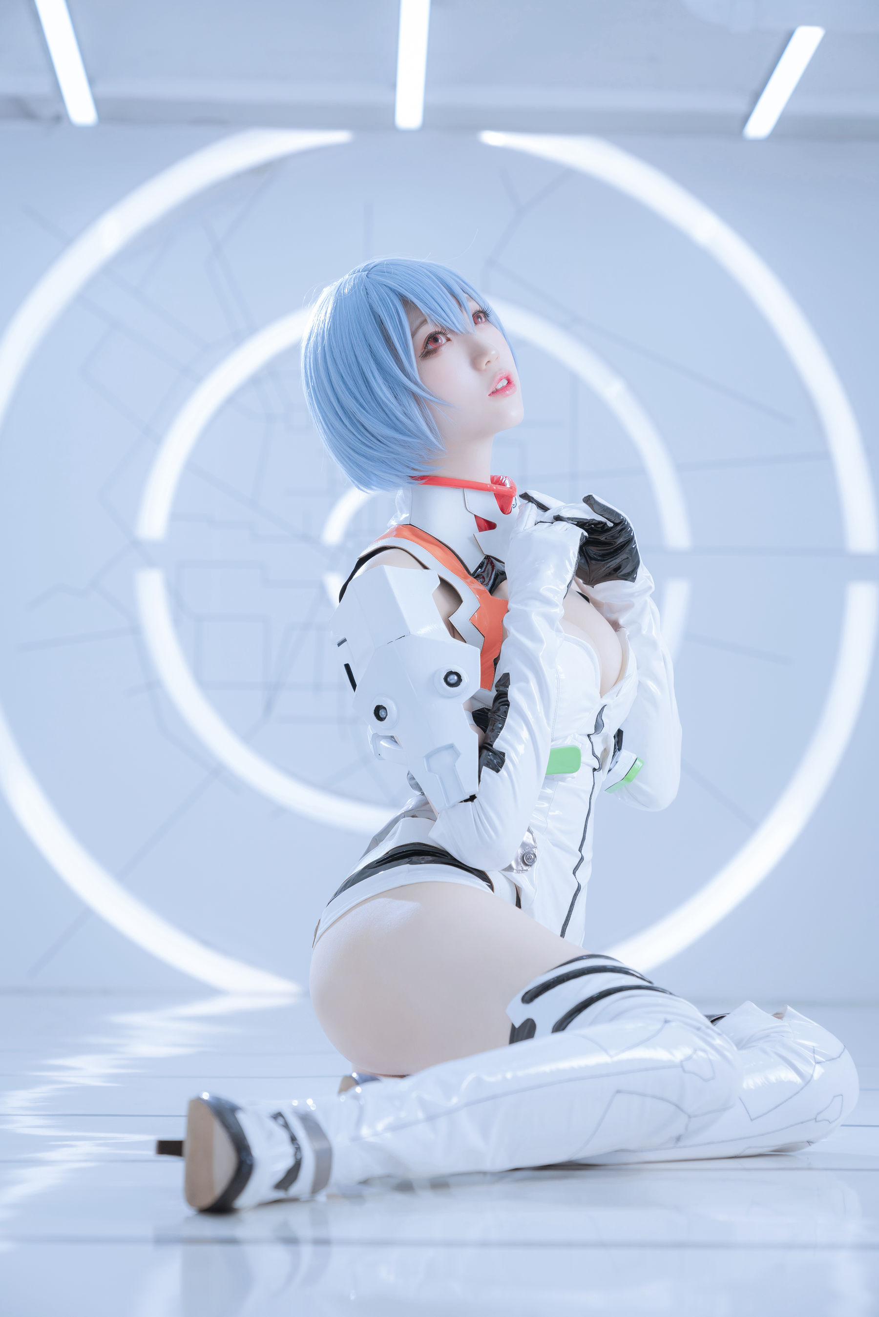 [Cosplay写真] 周叽是可爱兔兔 - 绫波丽 白战