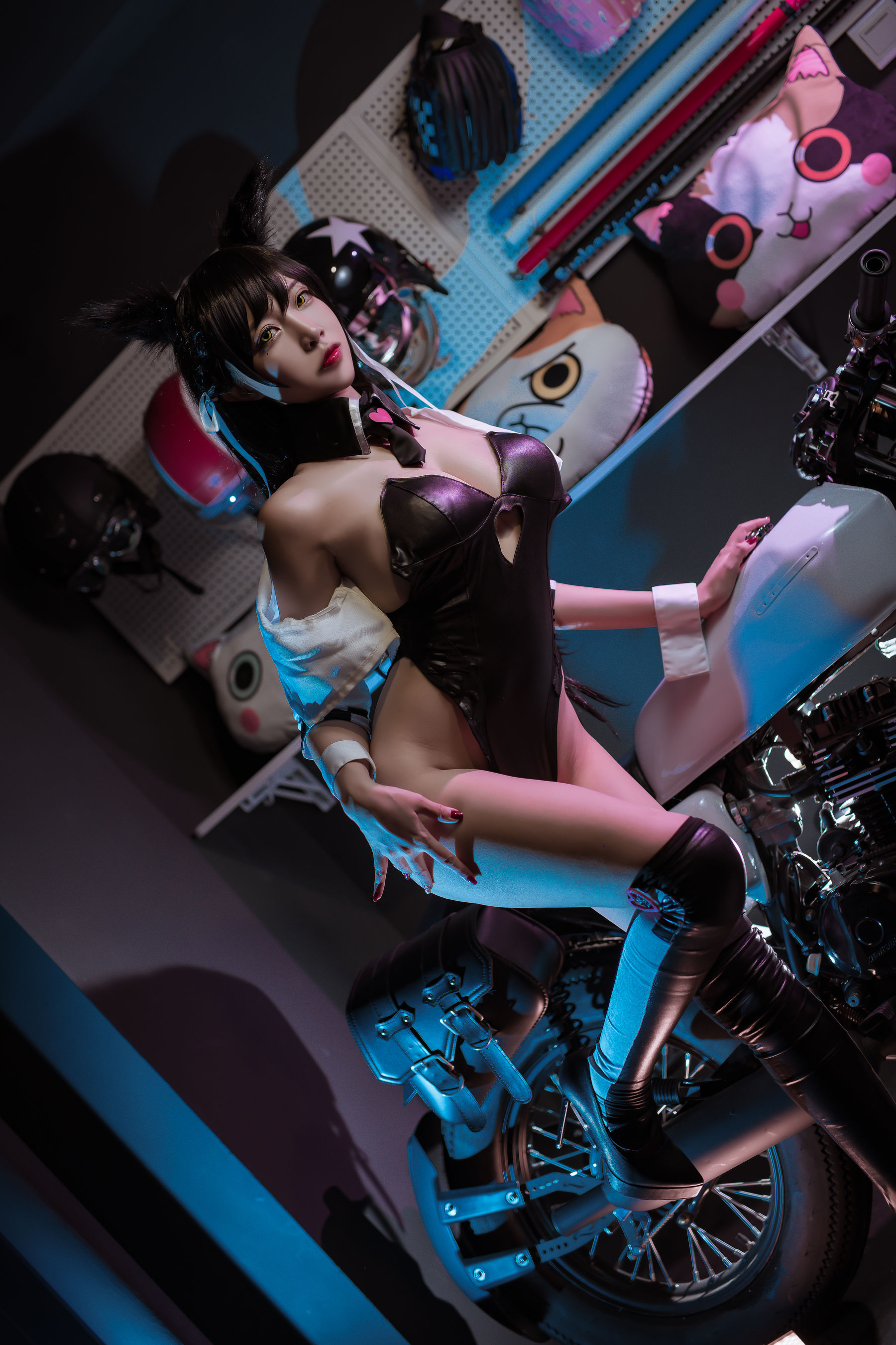 [Cosplay写真] 人气Coser二佐Nisa - 犬之眷之碧蓝爱宕 同人赛车