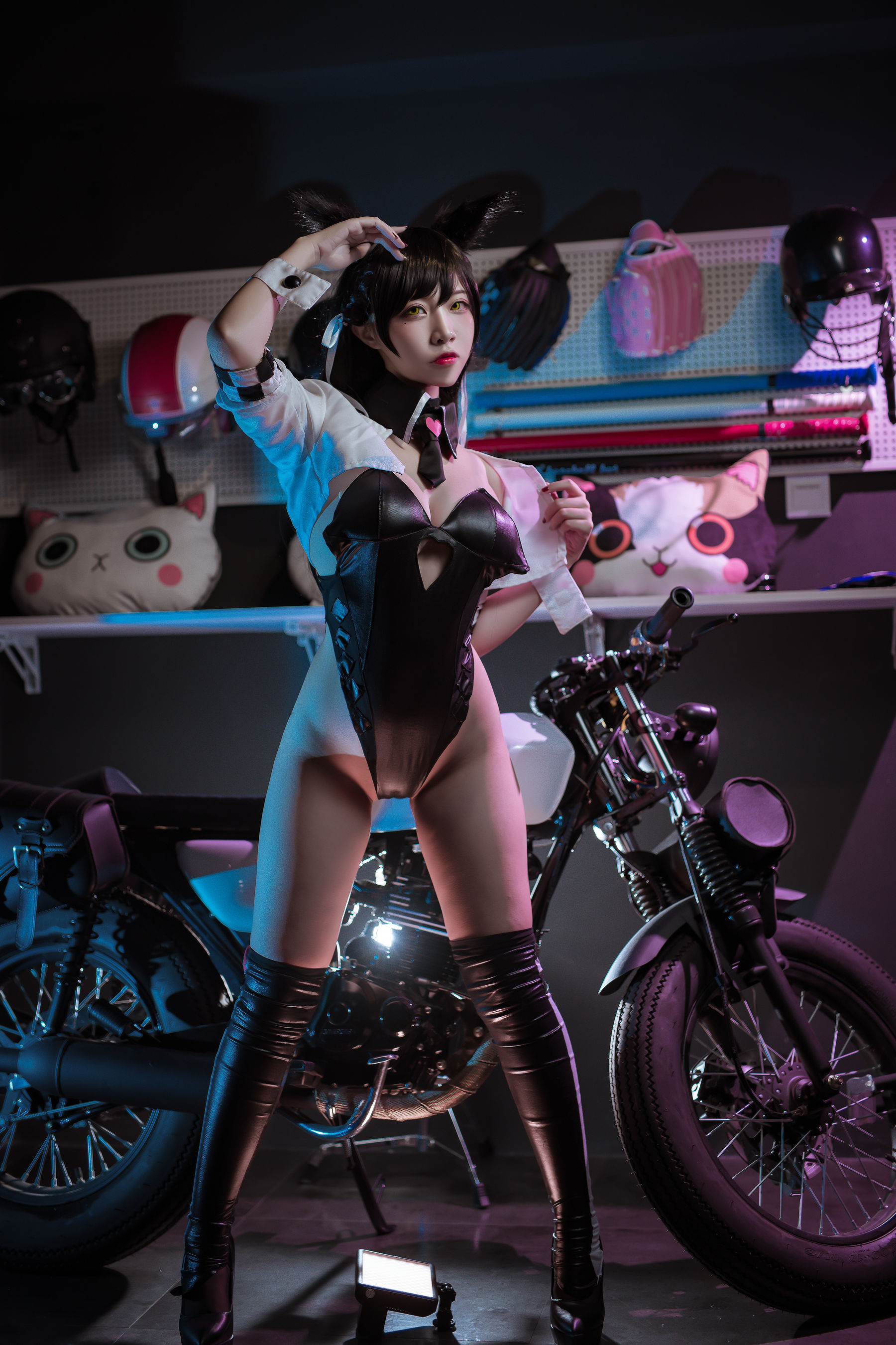 [Cosplay写真] 人气Coser二佐Nisa - 犬之眷之碧蓝爱宕 同人赛车