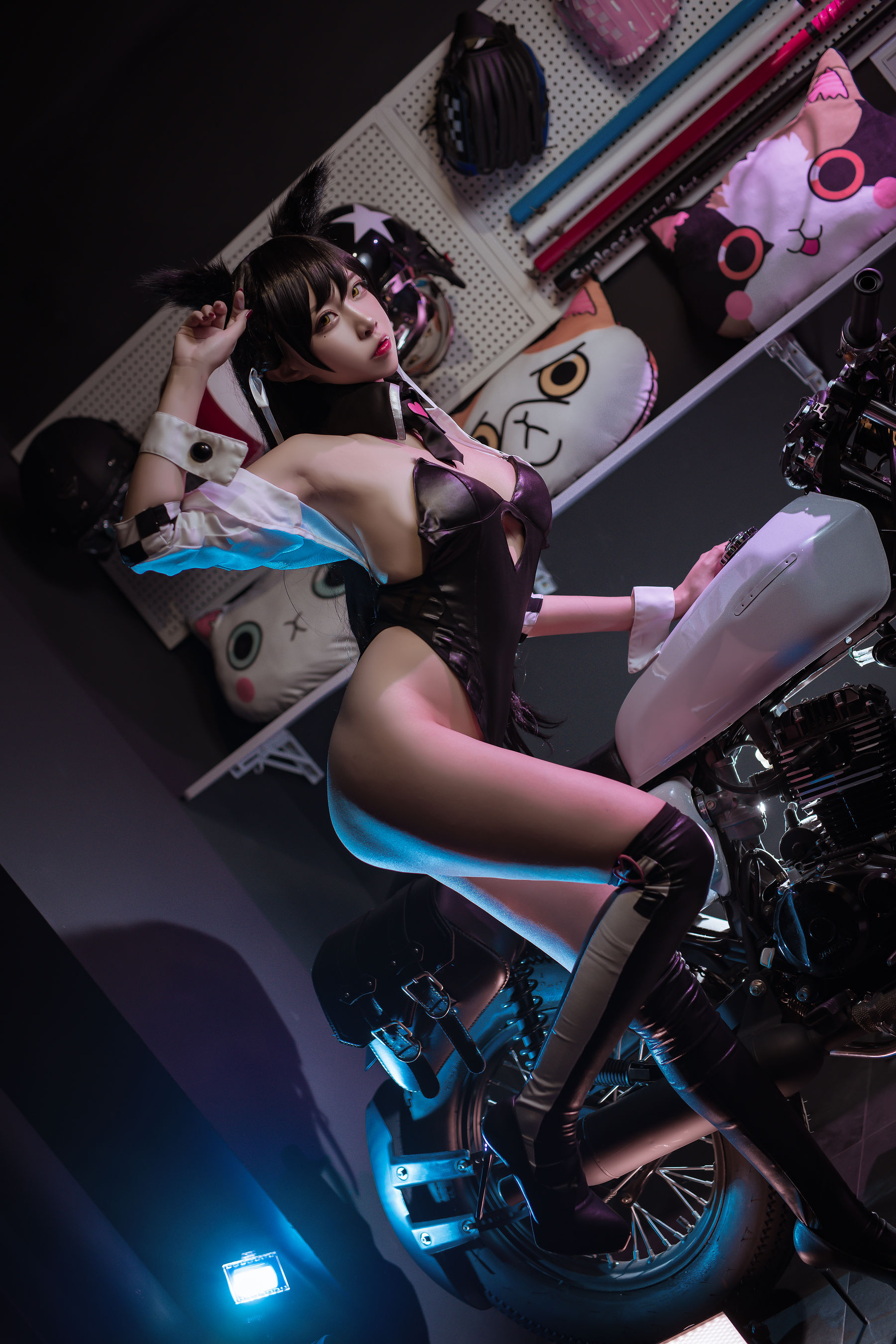 [Cosplay写真] 人气Coser二佐Nisa - 犬之眷之碧蓝爱宕 同人赛车