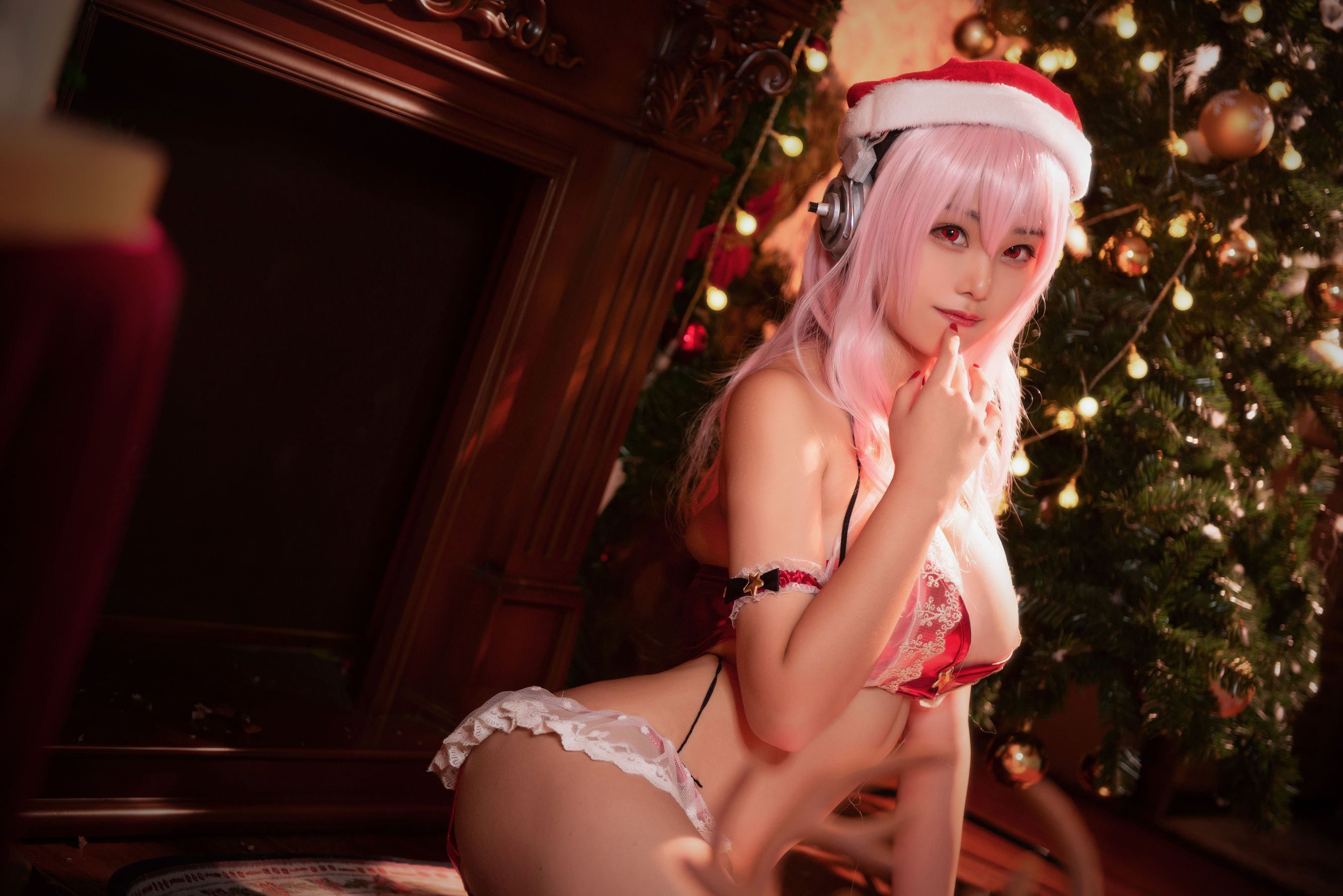 [Cosplay写真] 萌系小姐姐蜜汁猫裘 - 圣诞索尼子2