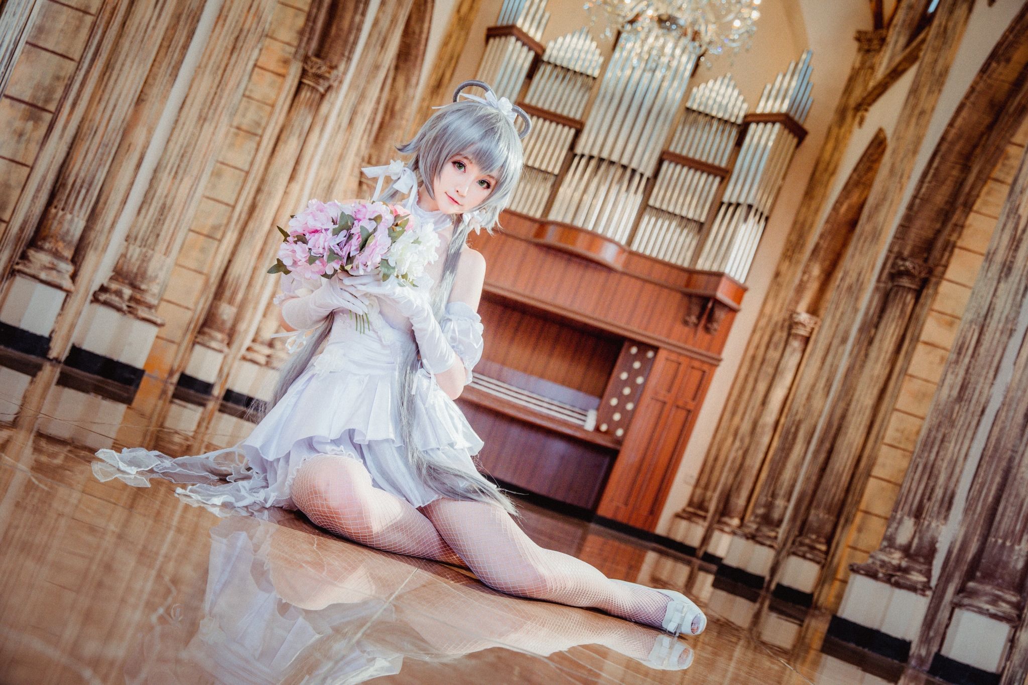 [Cosplay写真] 萌宠博主yui金鱼 - 洛天依花嫁