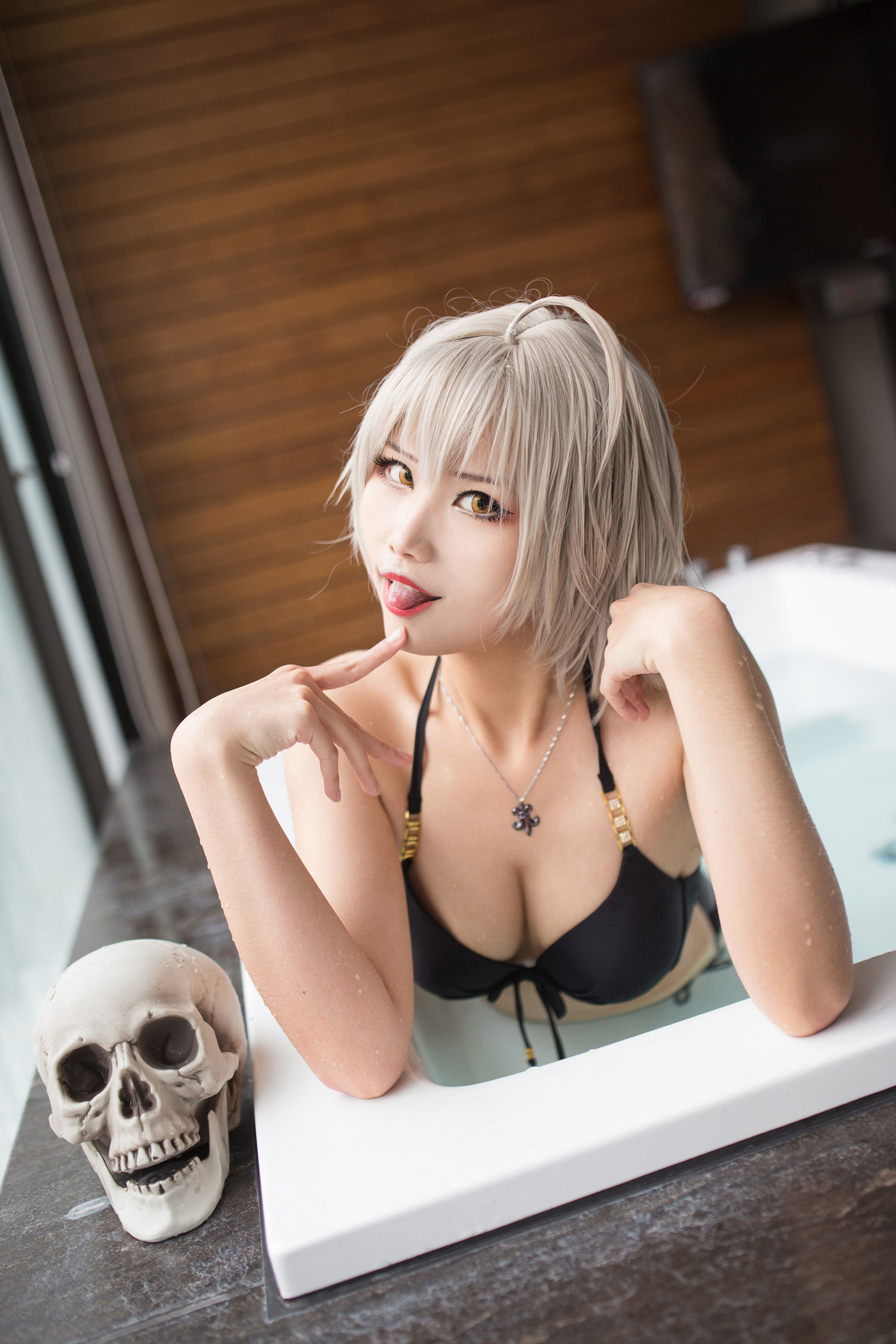 [Cosplay写真] Coser萱-KaYa - 黑贞 黑呆毛下着