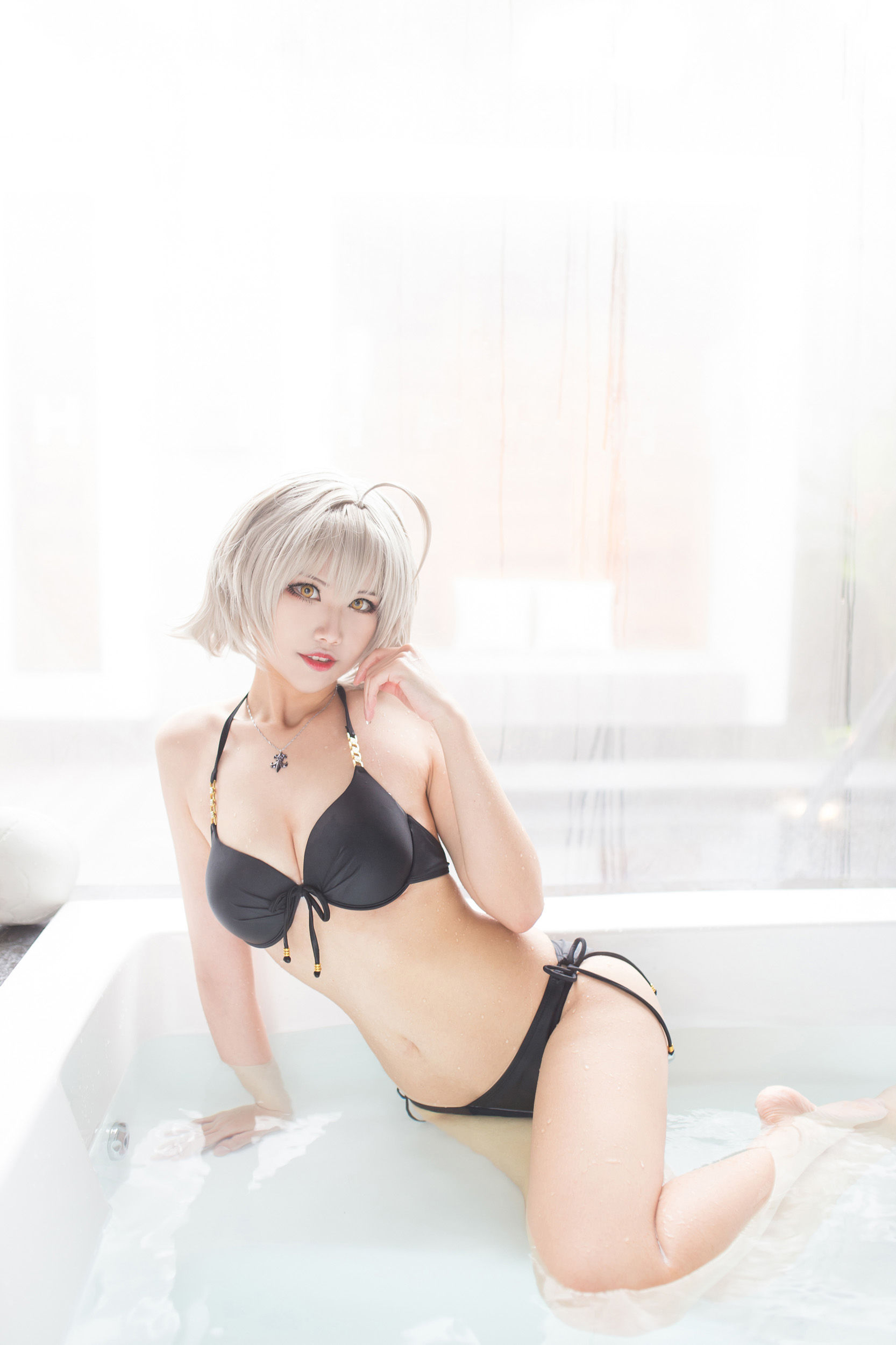 [Cosplay写真] Coser萱-KaYa - 黑贞 黑呆毛下着