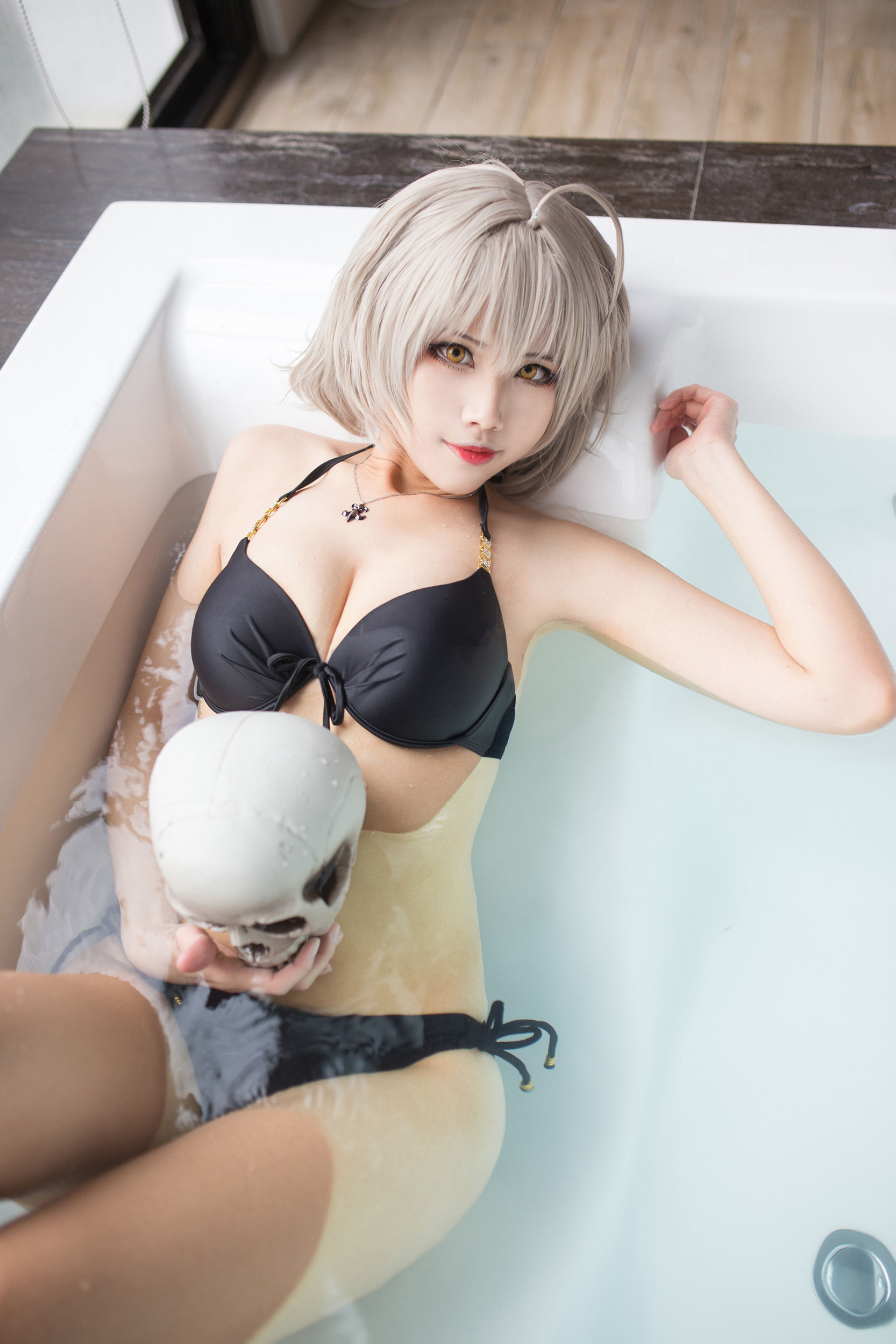 [Cosplay写真] Coser萱-KaYa - 黑贞 黑呆毛下着