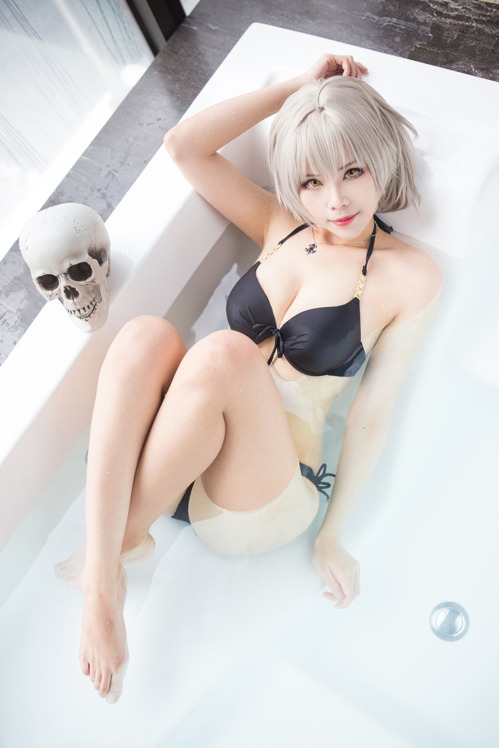 [Cosplay写真] Coser萱-KaYa - 黑贞 黑呆毛下着