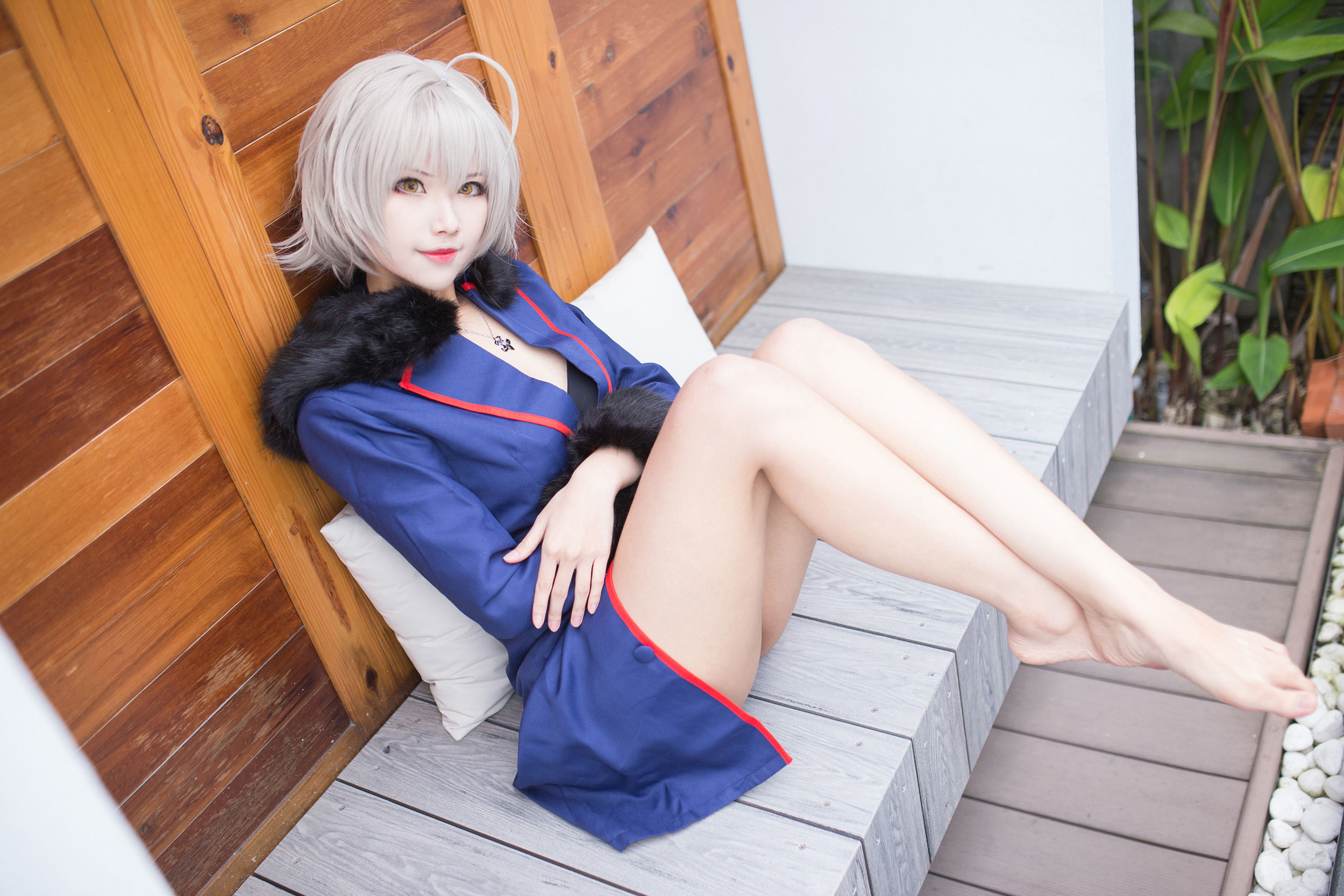 [Cosplay写真] Coser萱-KaYa - 黑贞 黑呆毛下着