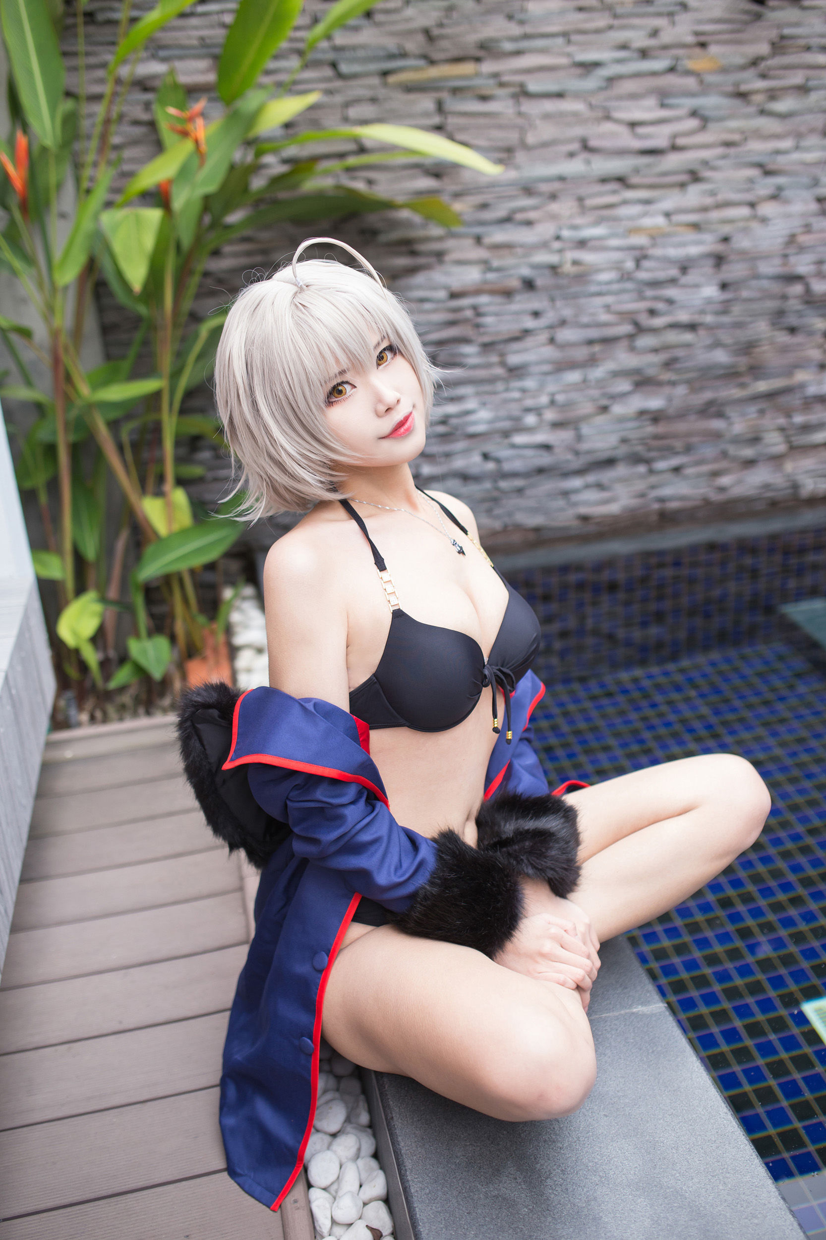 [Cosplay写真] Coser萱-KaYa - 黑贞 黑呆毛下着