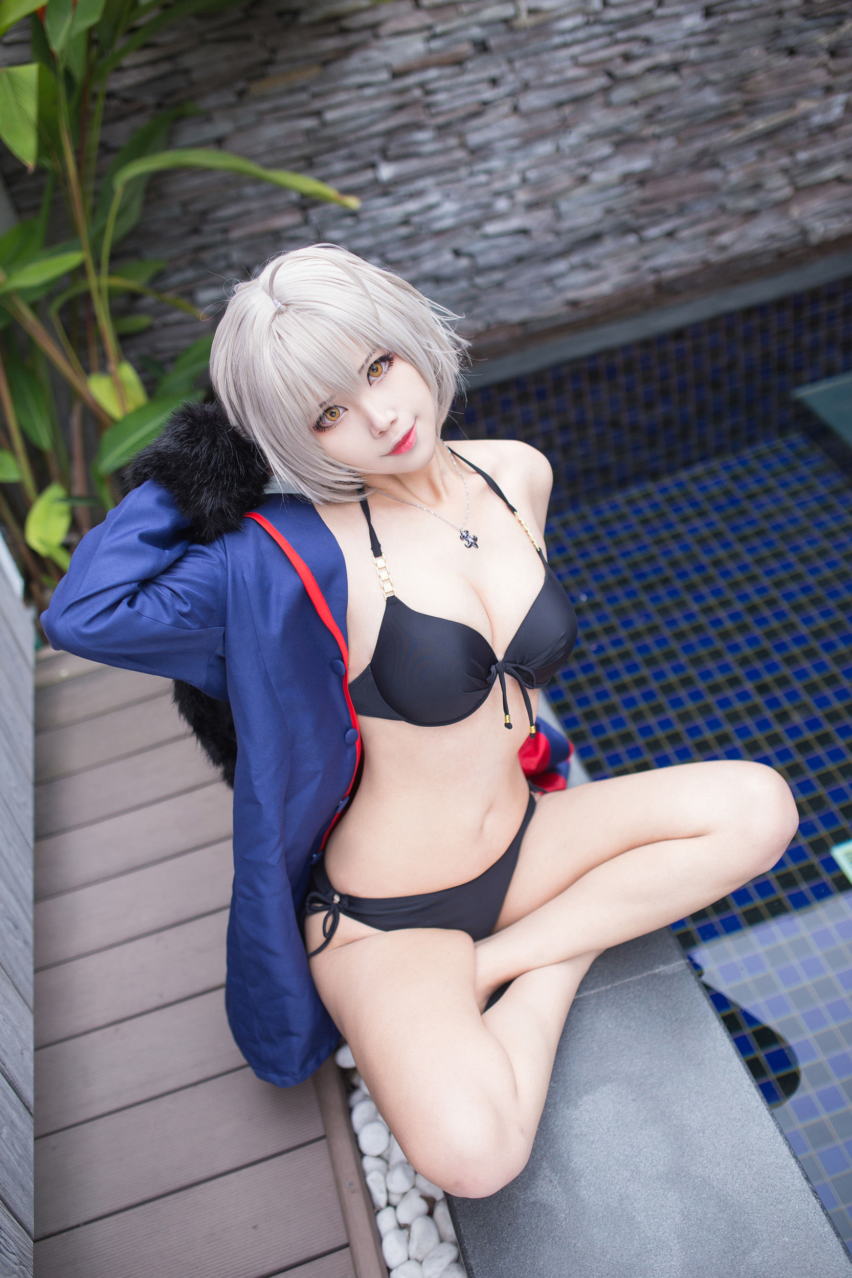 [Cosplay写真] Coser萱-KaYa - 黑贞 黑呆毛下着