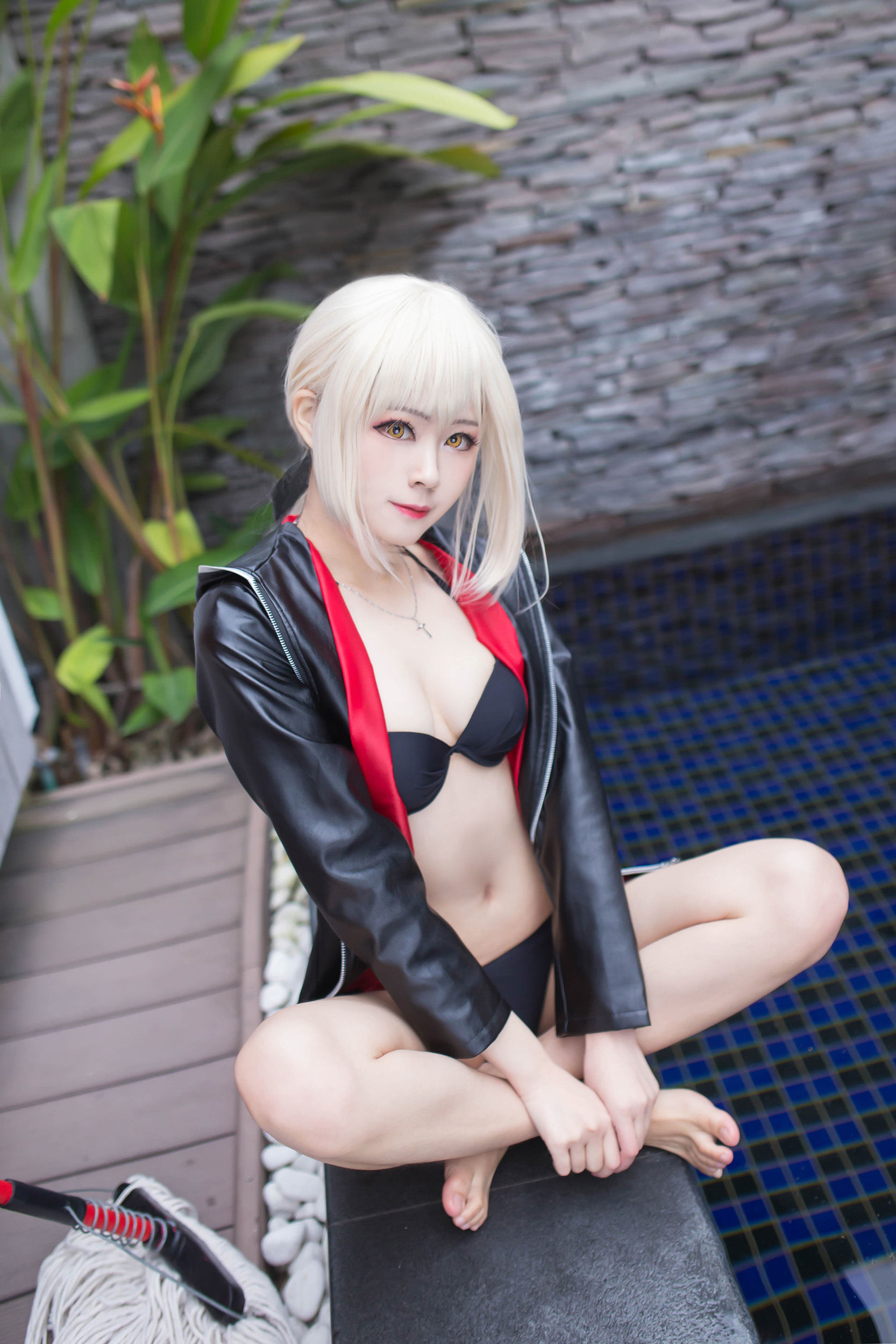[Cosplay写真] Coser萱-KaYa - 黑贞 黑呆毛下着