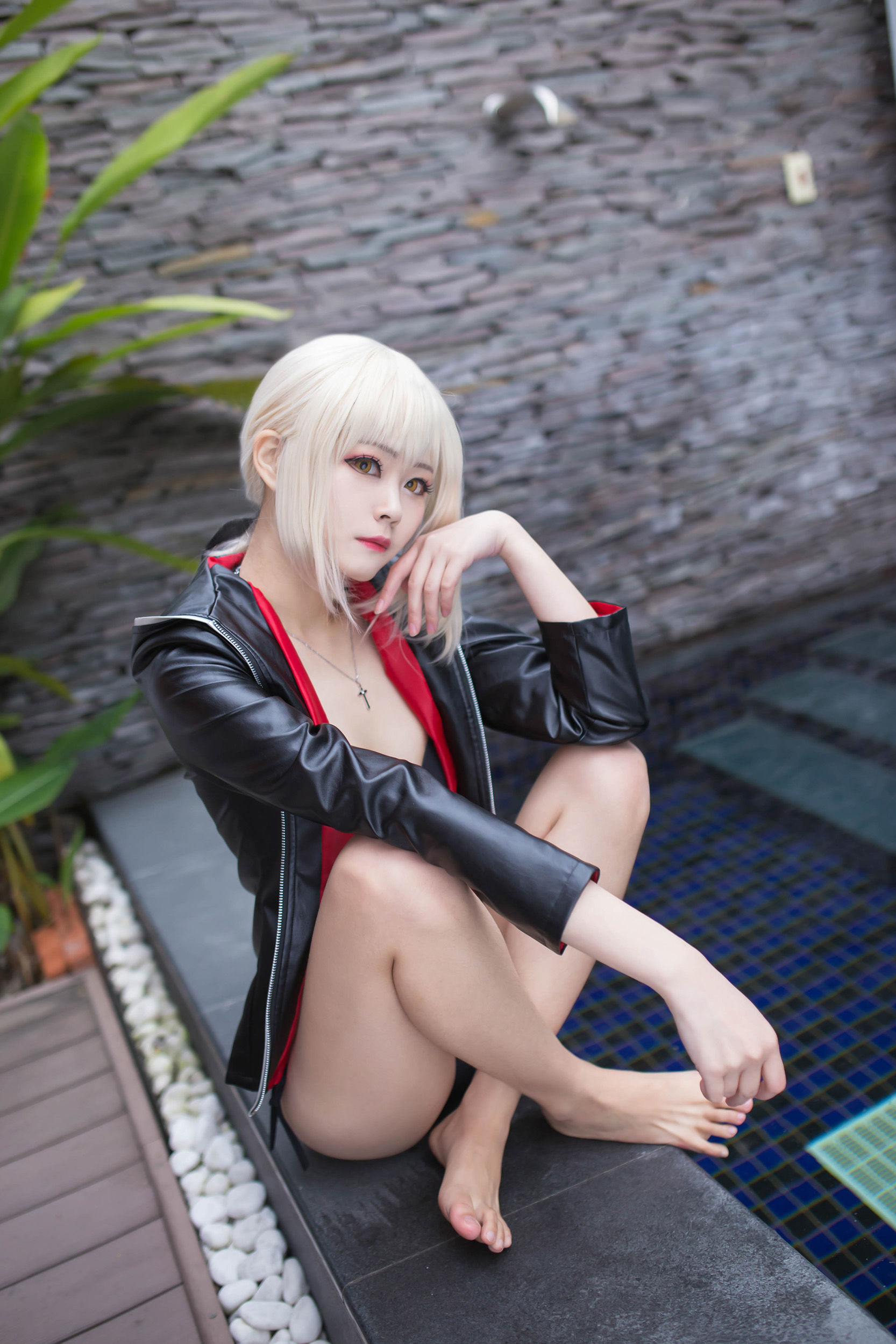 [Cosplay写真] Coser萱-KaYa - 黑贞 黑呆毛下着