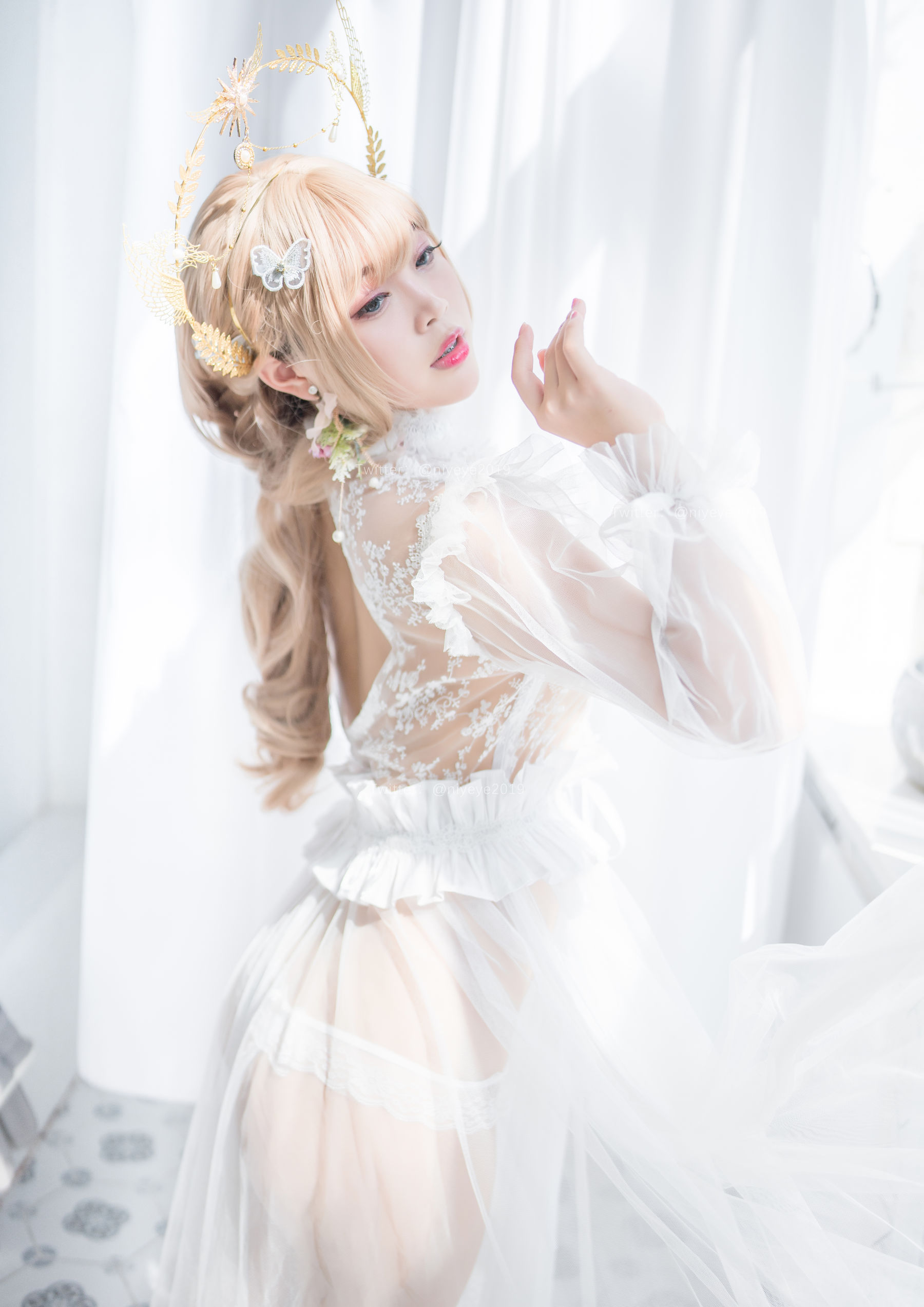 [Cosplay写真] 萌系小姐姐-白烨- - 珍珠花嫁