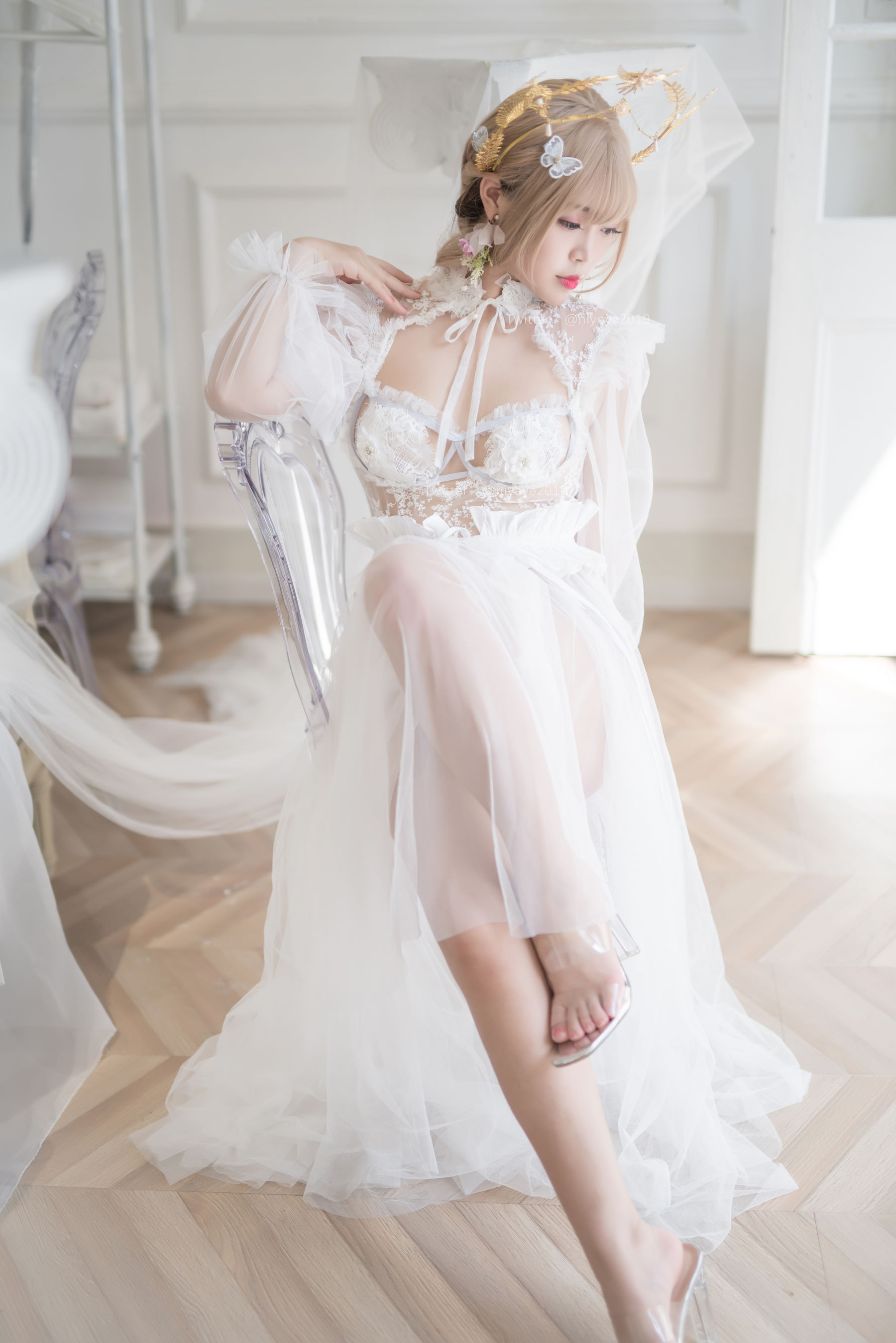 [Cosplay写真] 萌系小姐姐-白烨- - 珍珠花嫁