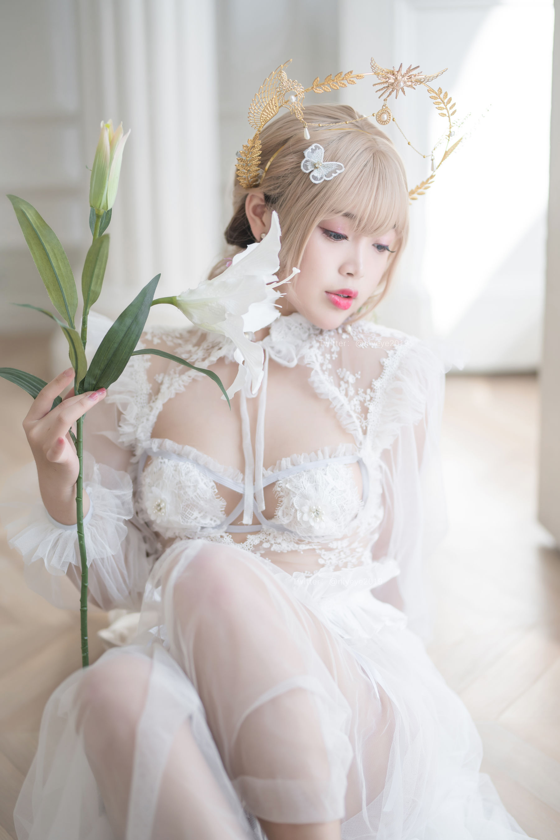 [Cosplay写真] 萌系小姐姐-白烨- - 珍珠花嫁