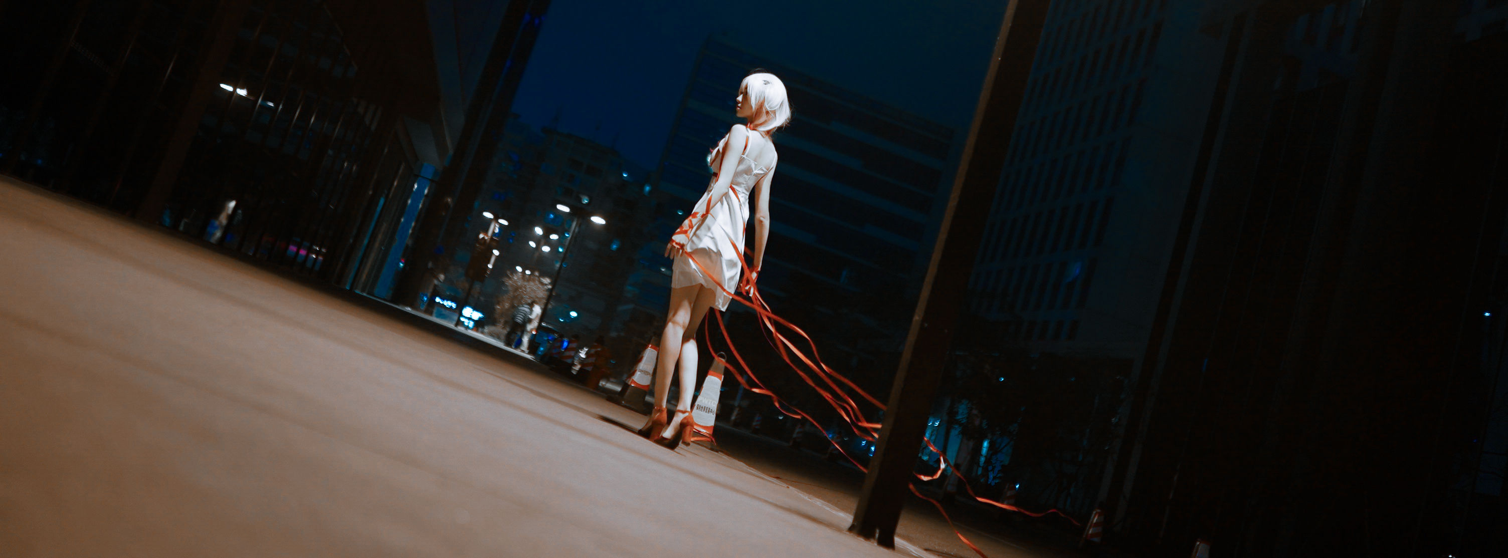 [Cosplay写真] 动漫博主南桃Momoko - 楪祈白裙