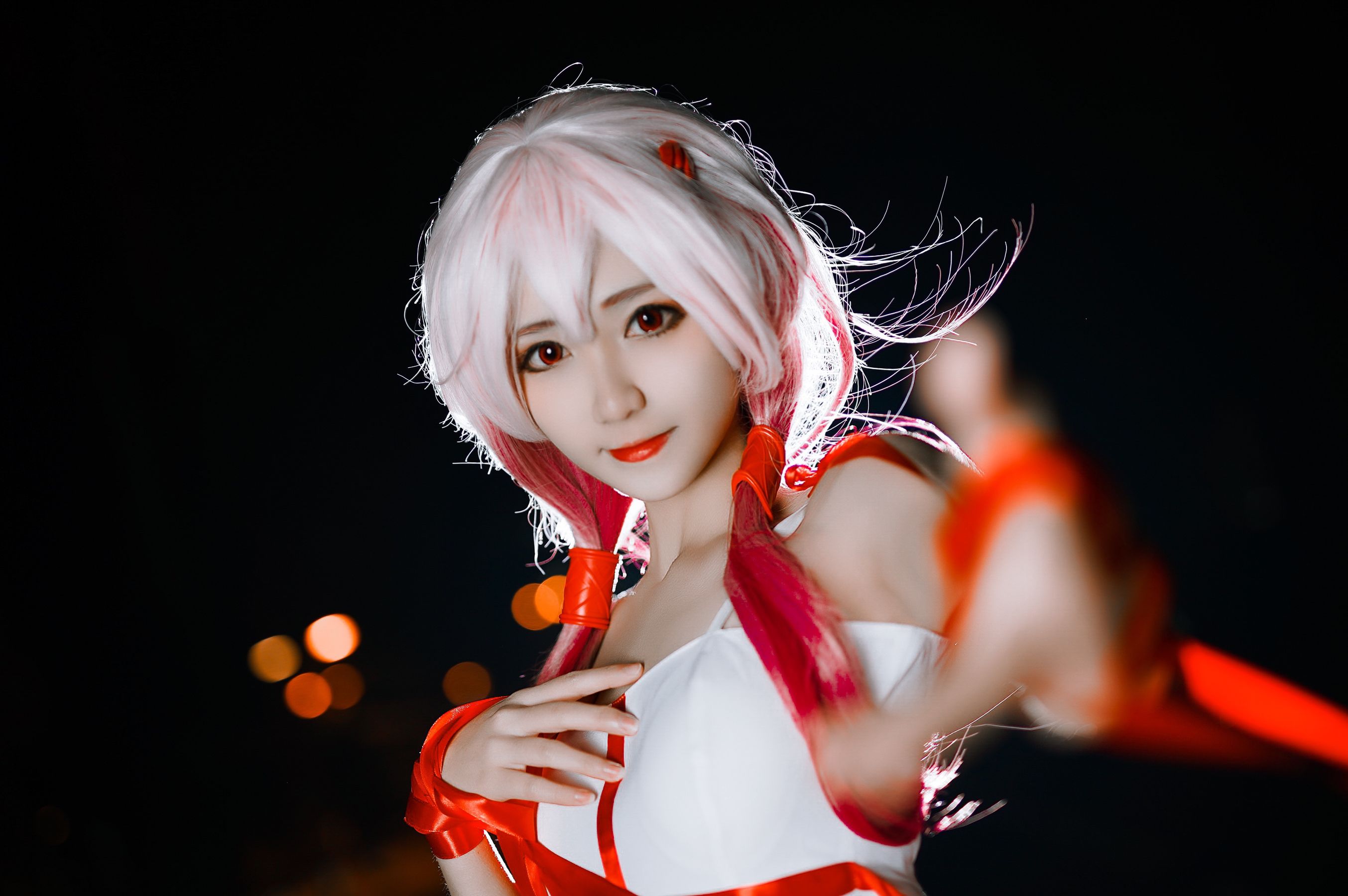 [Cosplay写真] 动漫博主南桃Momoko - 楪祈白裙