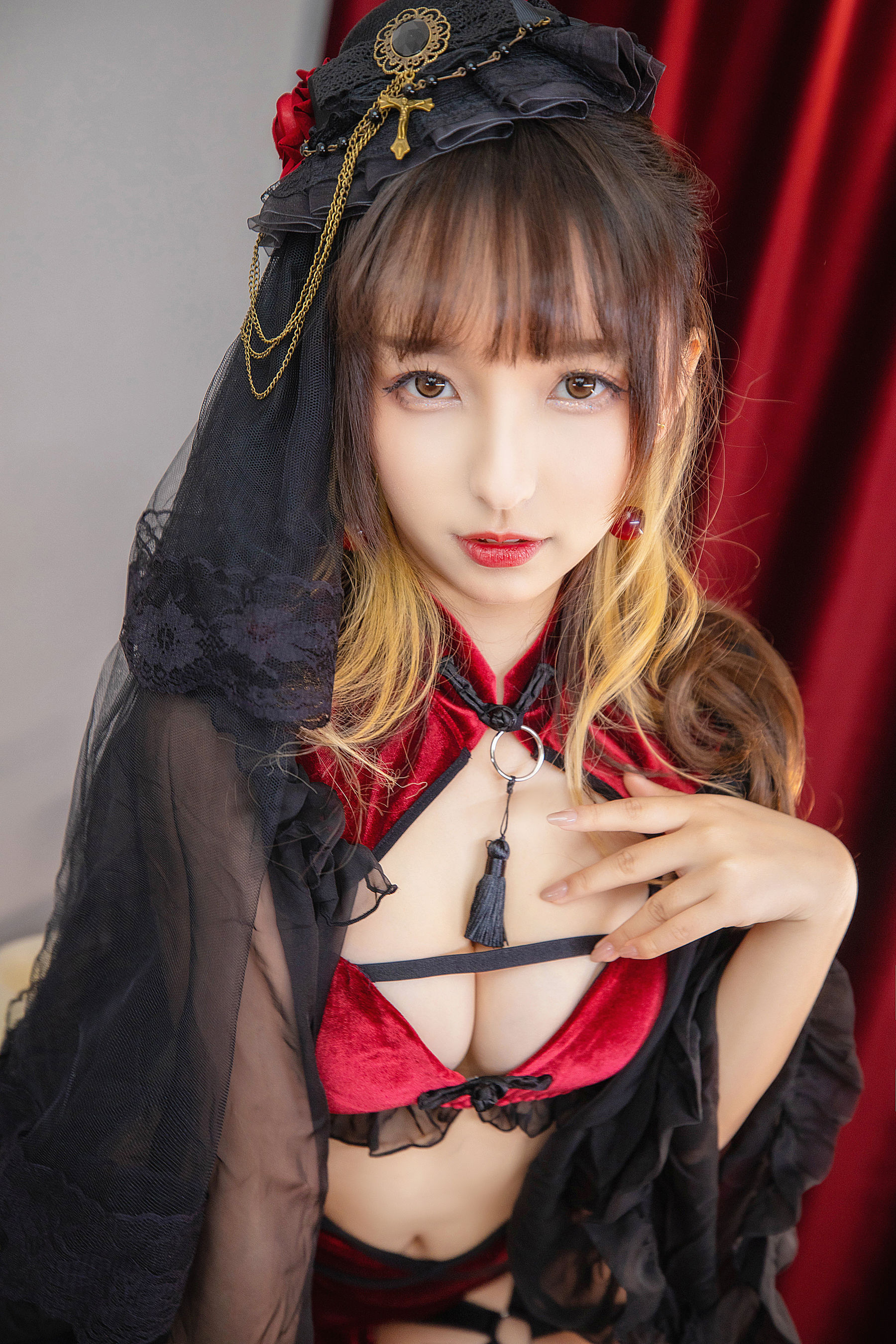 [Cosplay写真] 萝莉神楽坂真冬之トリック放題 - 樱桃少女