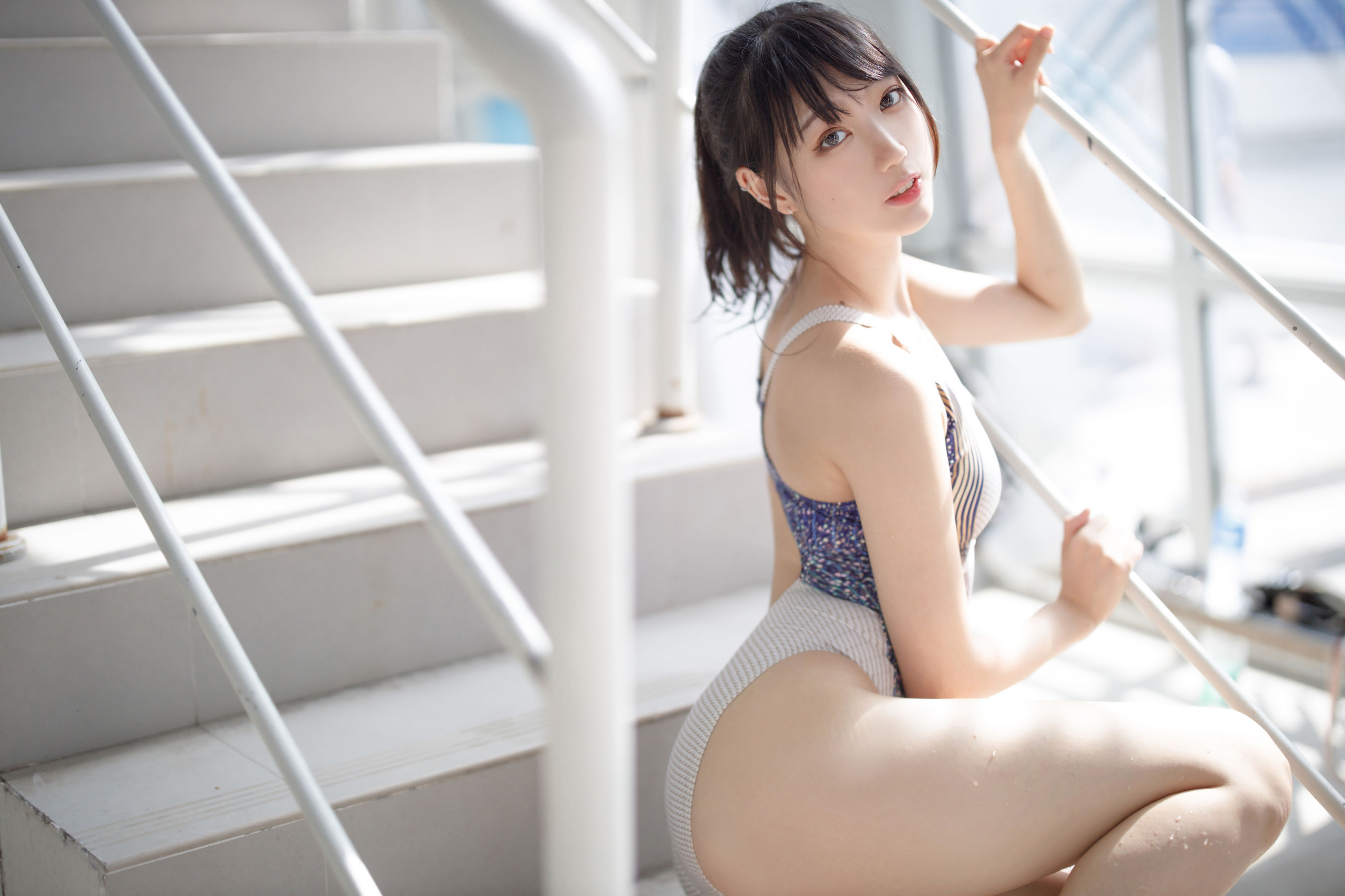 [Cosplay写真] 周叽是可爱兔兔 - 竞泳