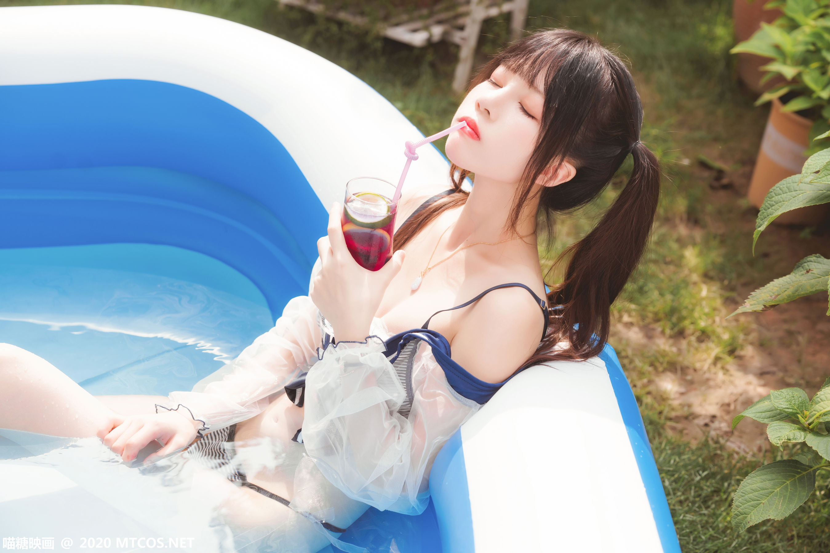 [喵糖映画] VOL.303 桜桃喵 蓝色夏日