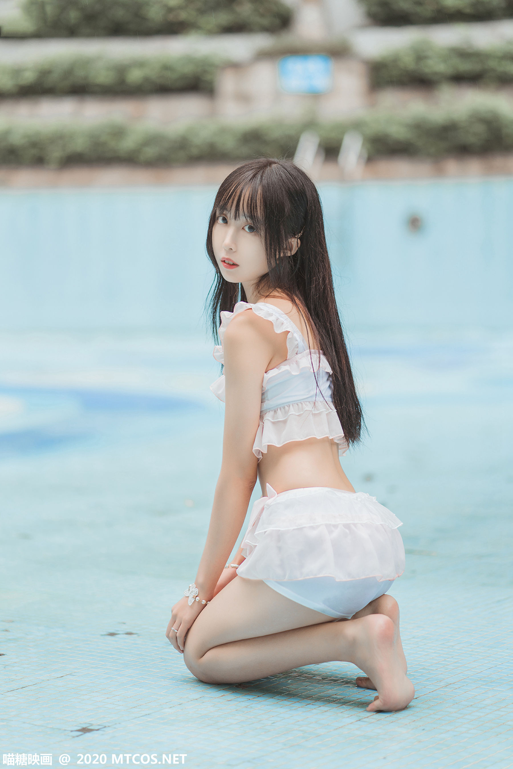 [喵糖映画] VOL.312 萌芽儿o0 泳池萌妹
