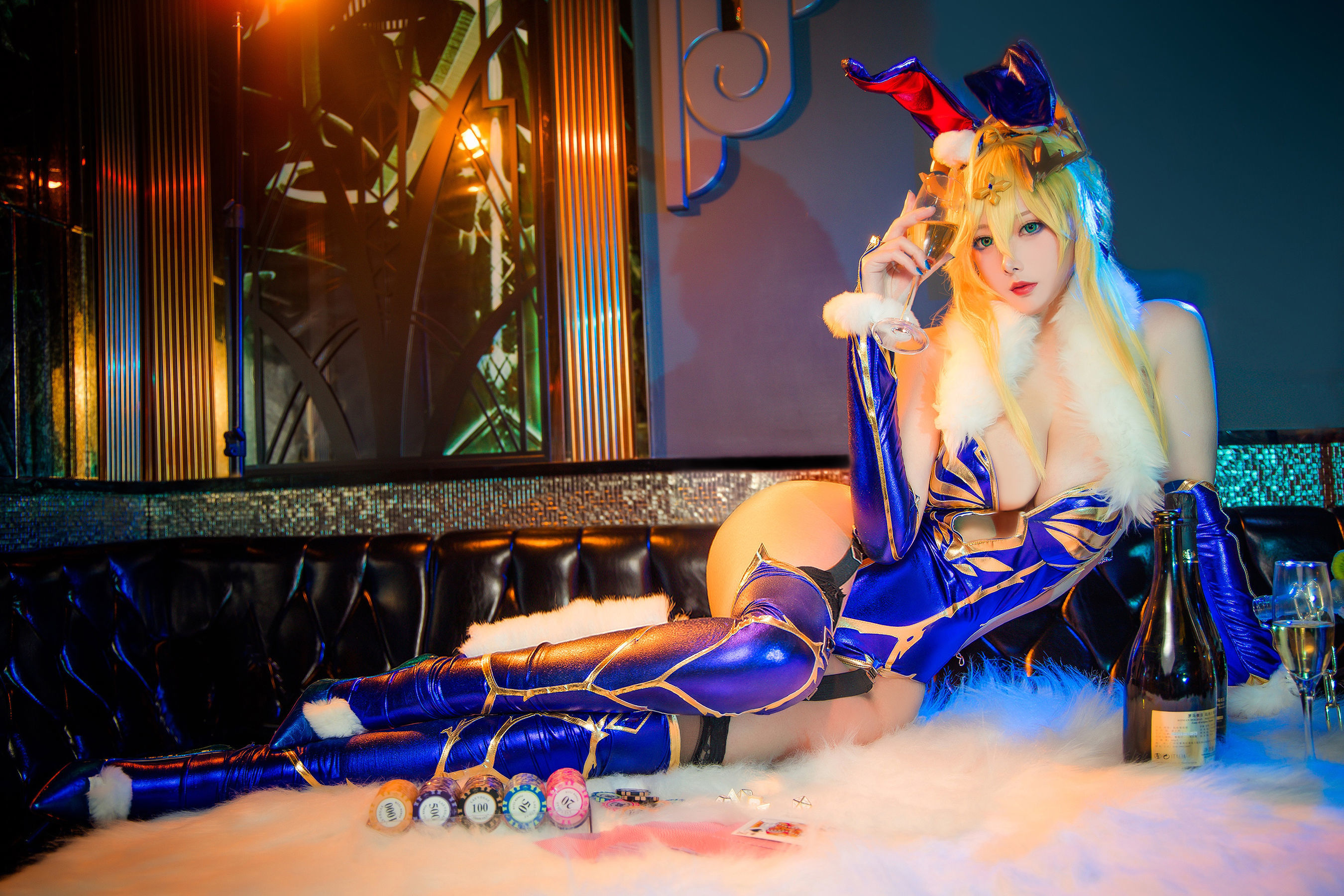 [网红COSER] 高颜值coser念念_D - 白枪呆兔女郎