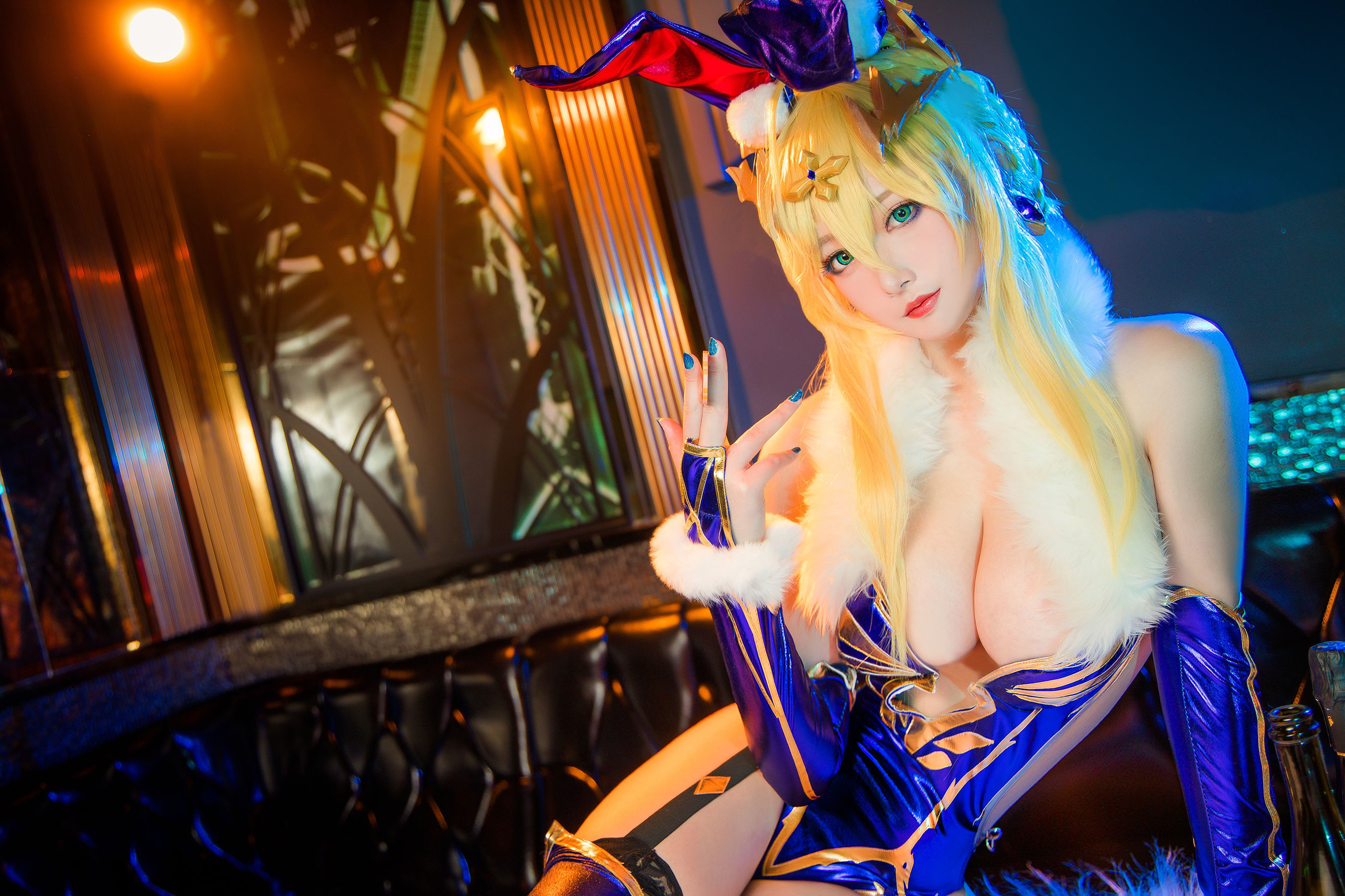 [网红COSER] 高颜值coser念念_D - 白枪呆兔女郎