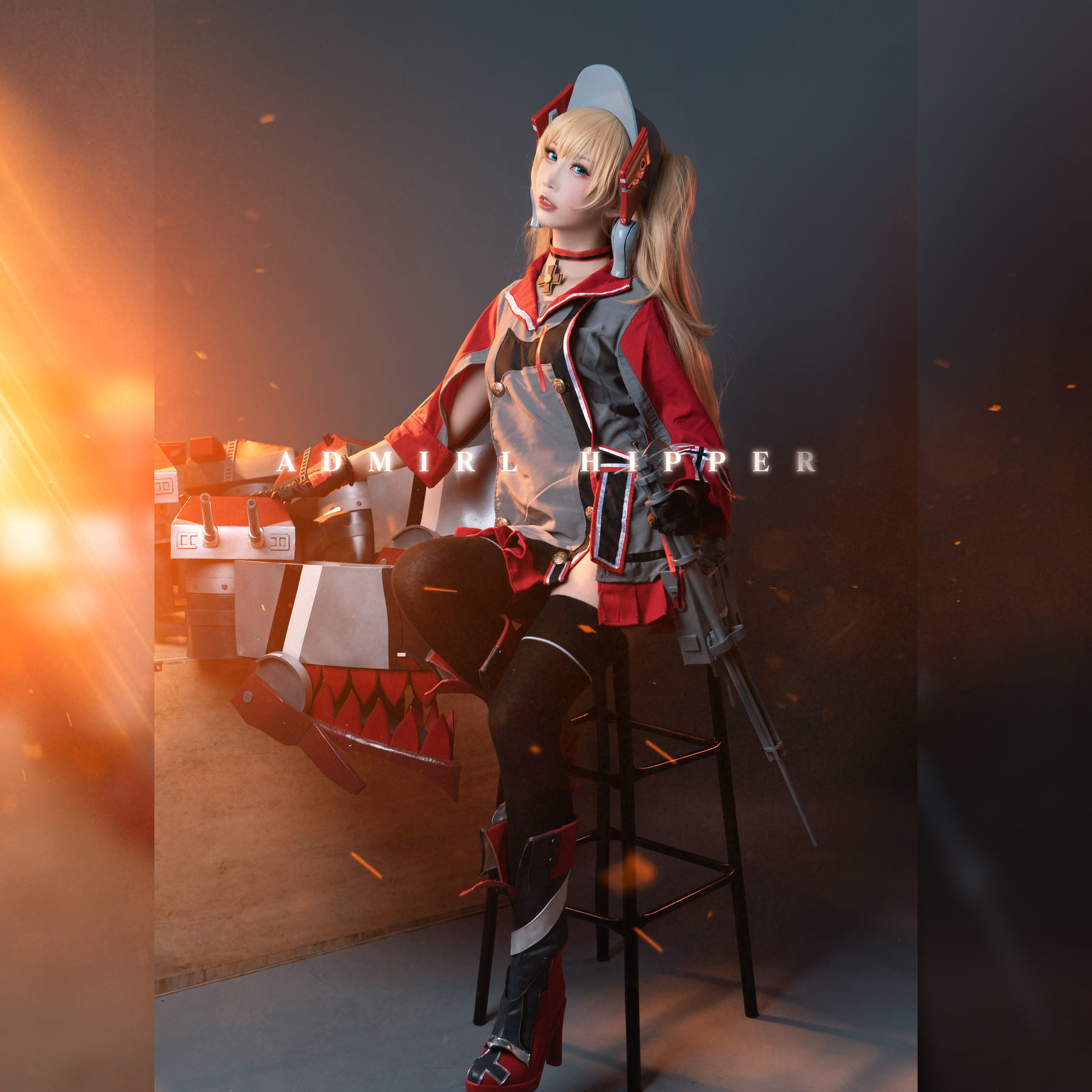 [网红COSER] 可爱人气Coser面饼仙儿 - 希佩尔上将