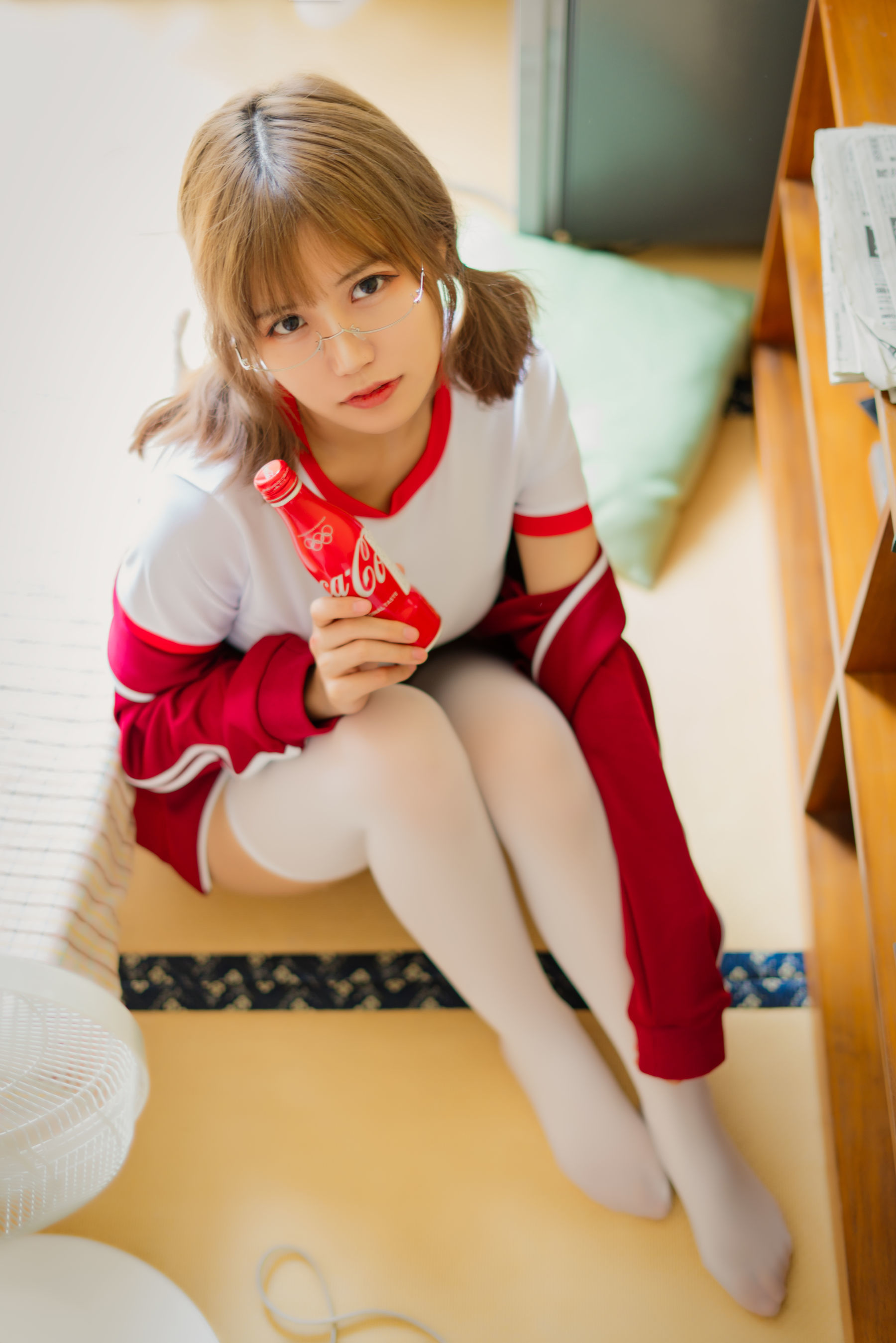 [网红COSER] 动漫博主小仓千代w - 红色体操服