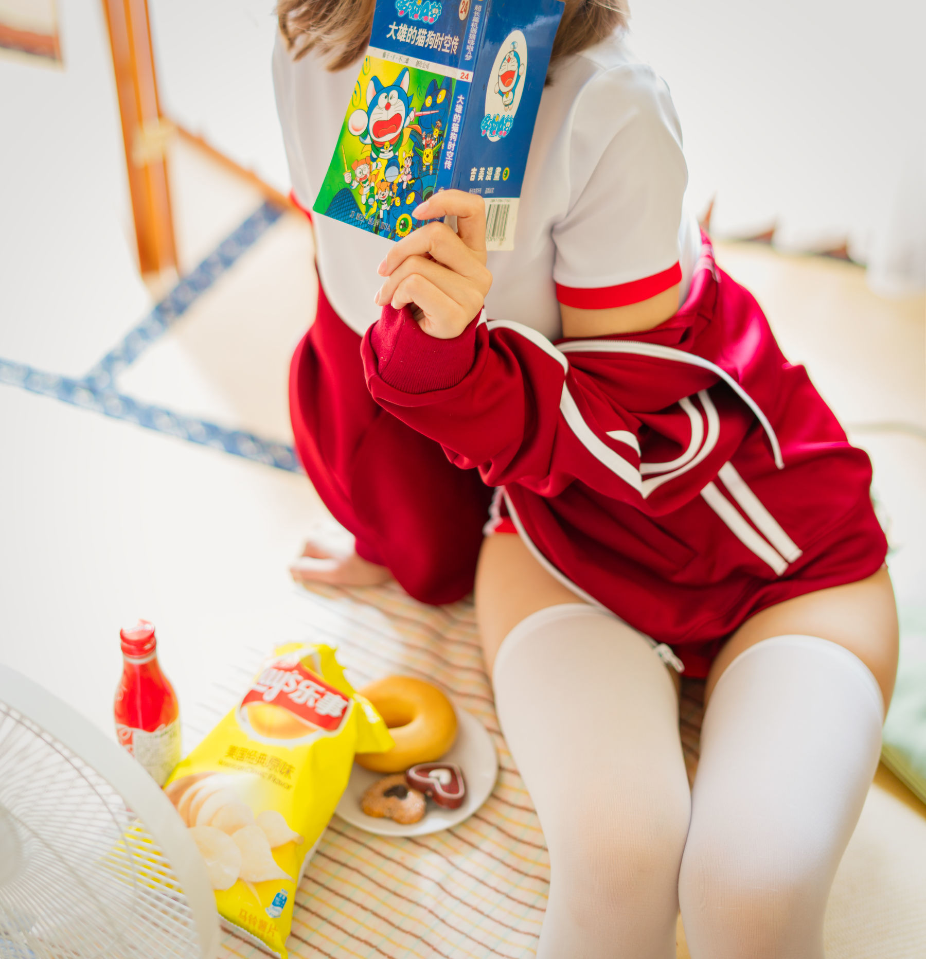[网红COSER] 动漫博主小仓千代w - 红色体操服