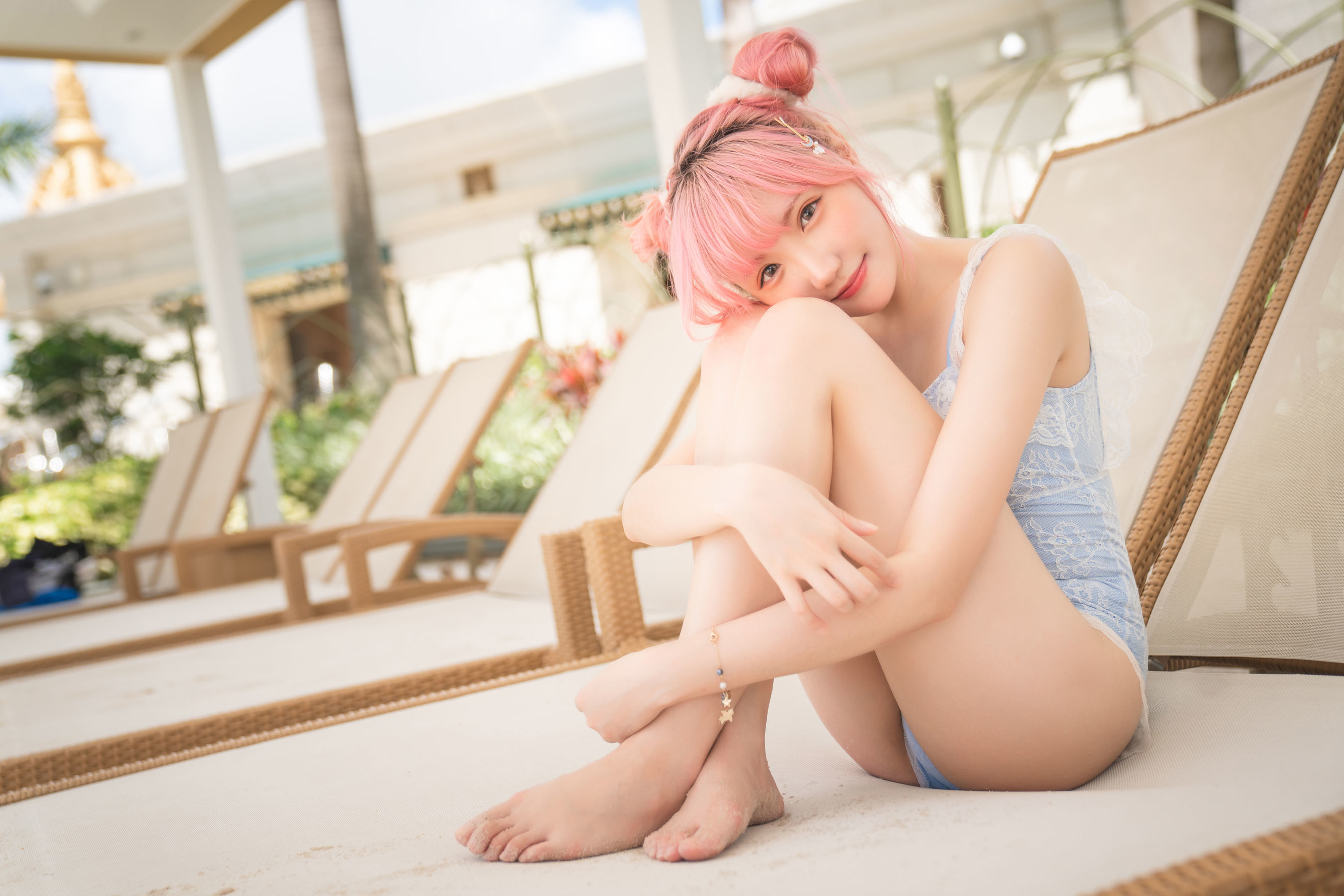 [网红COSER] Coser瓜希酱福利 - 度假水着