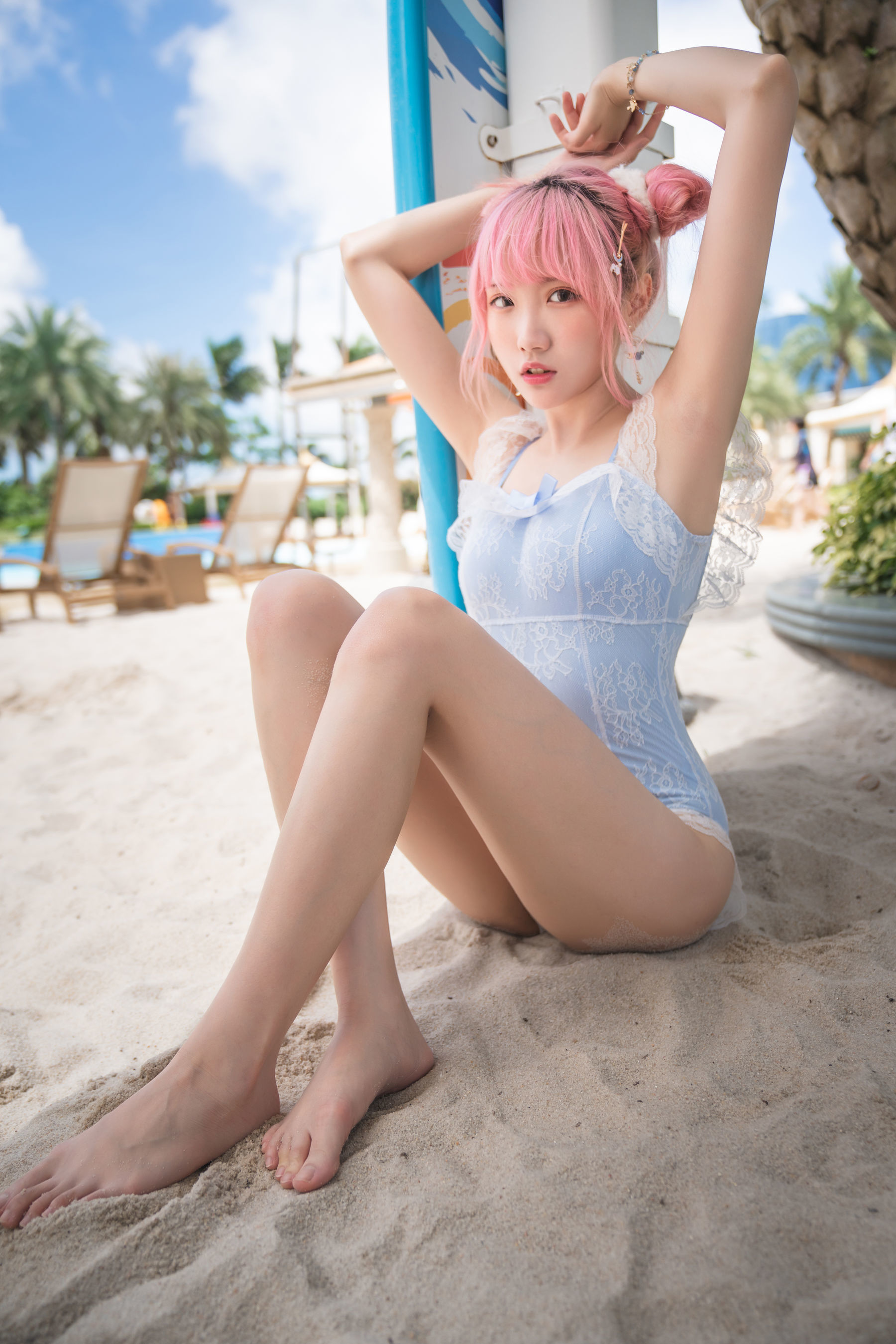 [网红COSER] Coser瓜希酱福利 - 度假水着