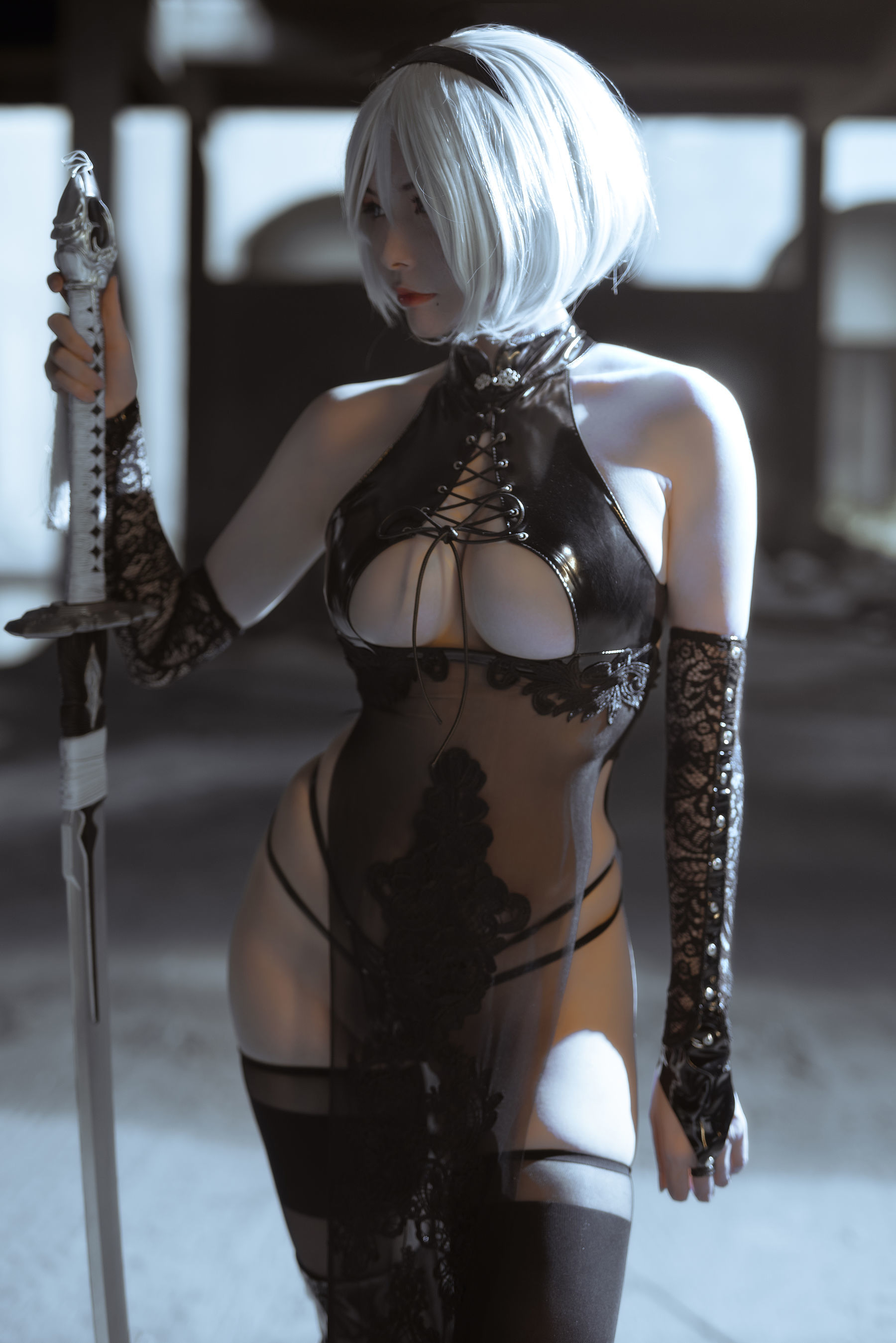 [网红COSER] 秋和柯基(夏小秋秋秋) - 2B旗袍同人