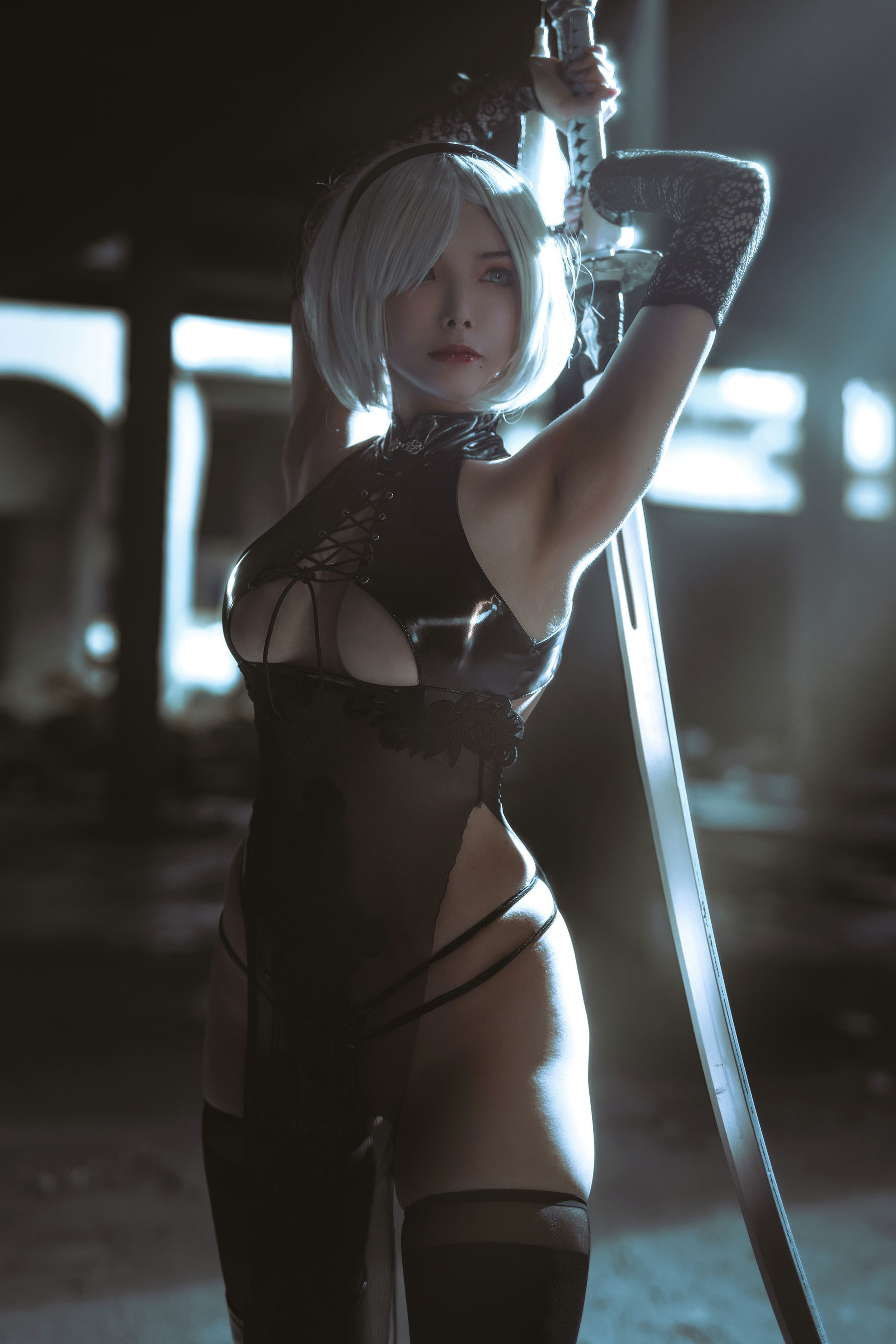 [网红COSER] 秋和柯基(夏小秋秋秋) - 2B旗袍同人