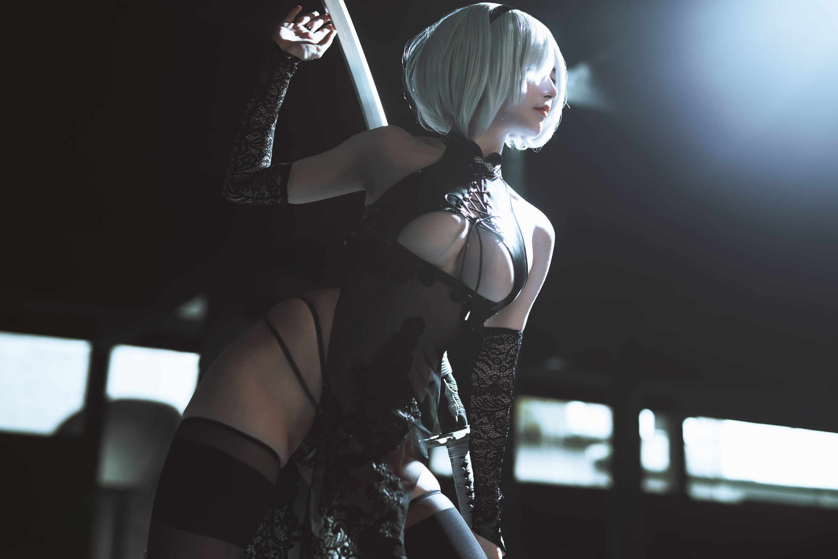 [网红COSER] 秋和柯基(夏小秋秋秋) - 2B旗袍同人