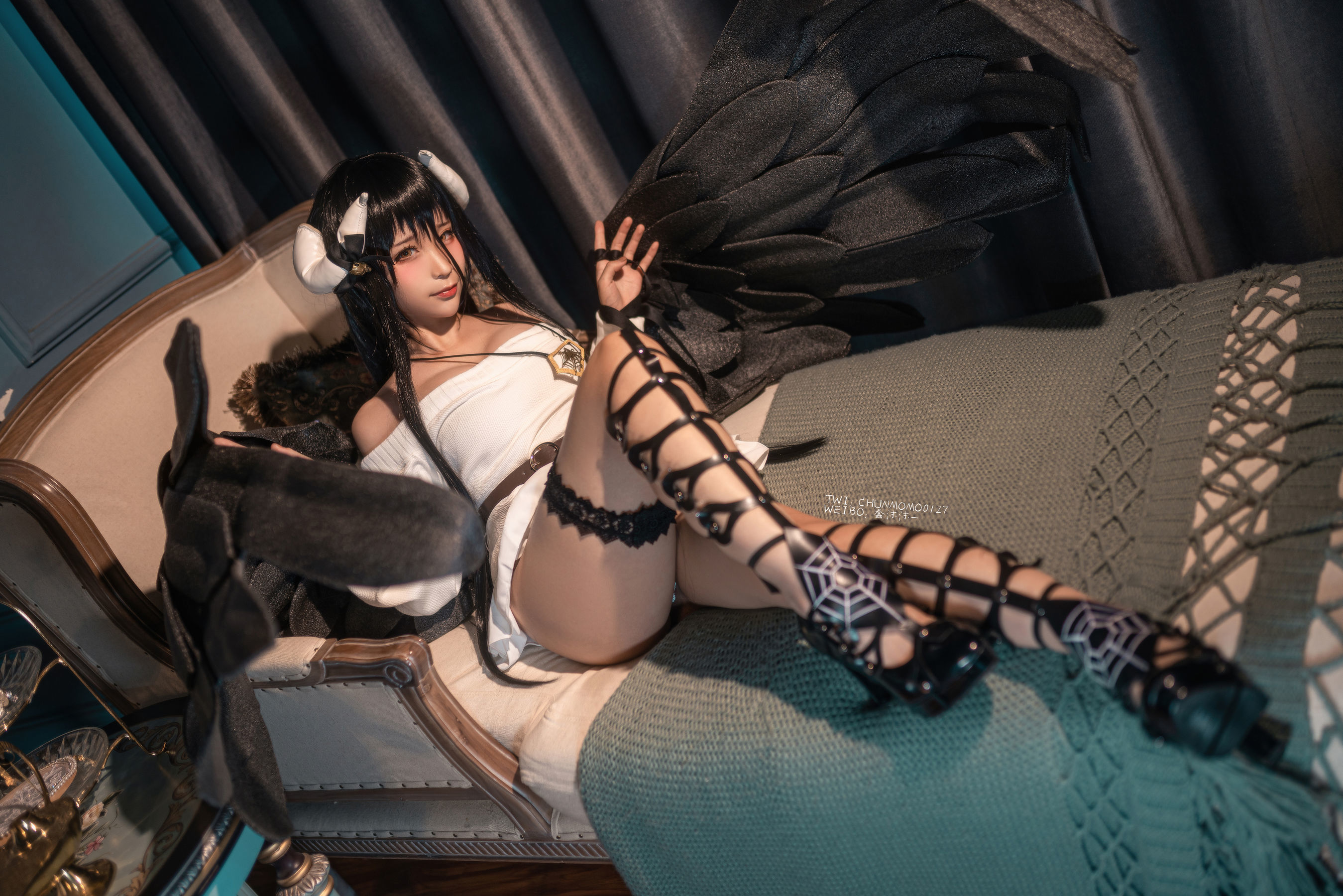 [网红COSER] 动漫博主蠢沫沫 - 雅儿贝德毛衣