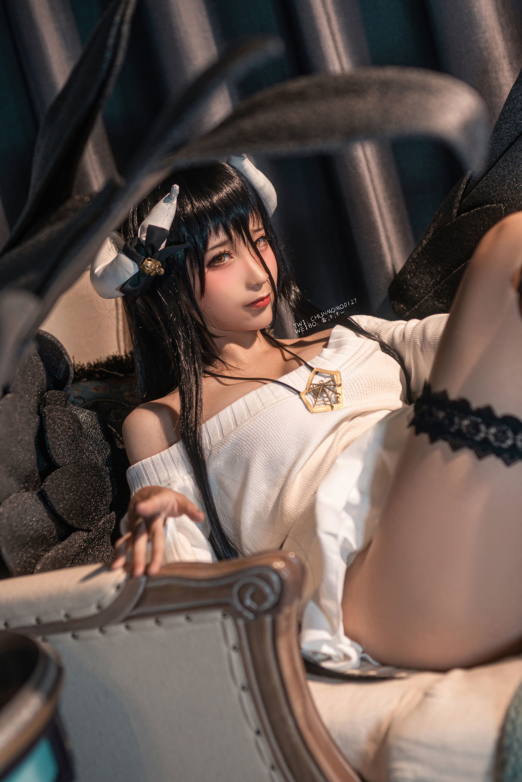 [网红COSER] 动漫博主蠢沫沫 - 雅儿贝德毛衣