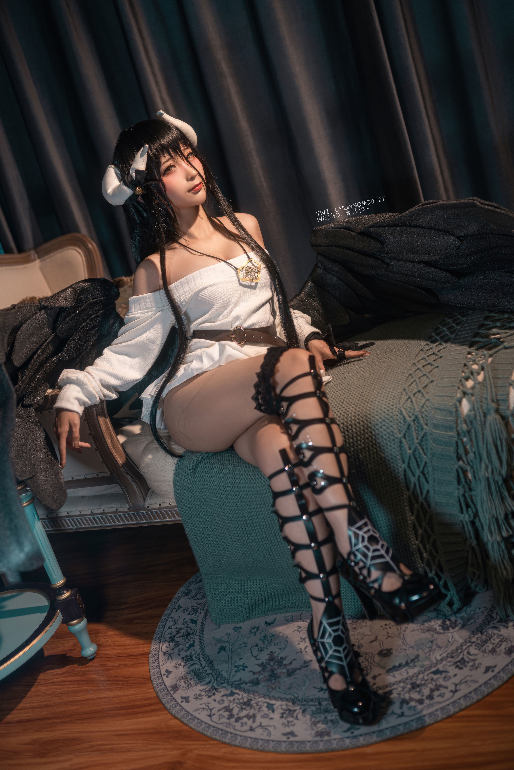 [网红COSER] 动漫博主蠢沫沫 - 雅儿贝德毛衣